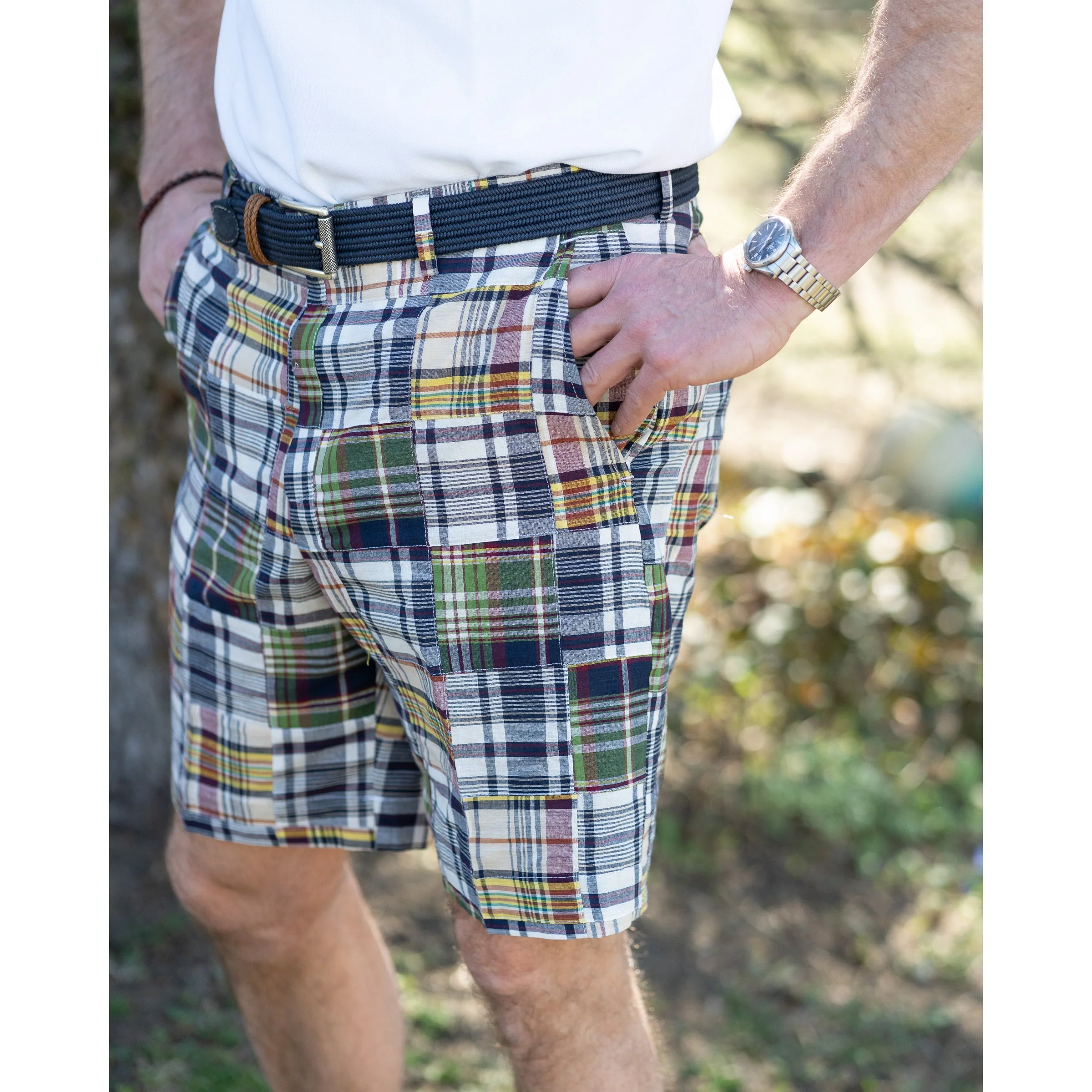 100% Cotton Madras Shorts - Image 2