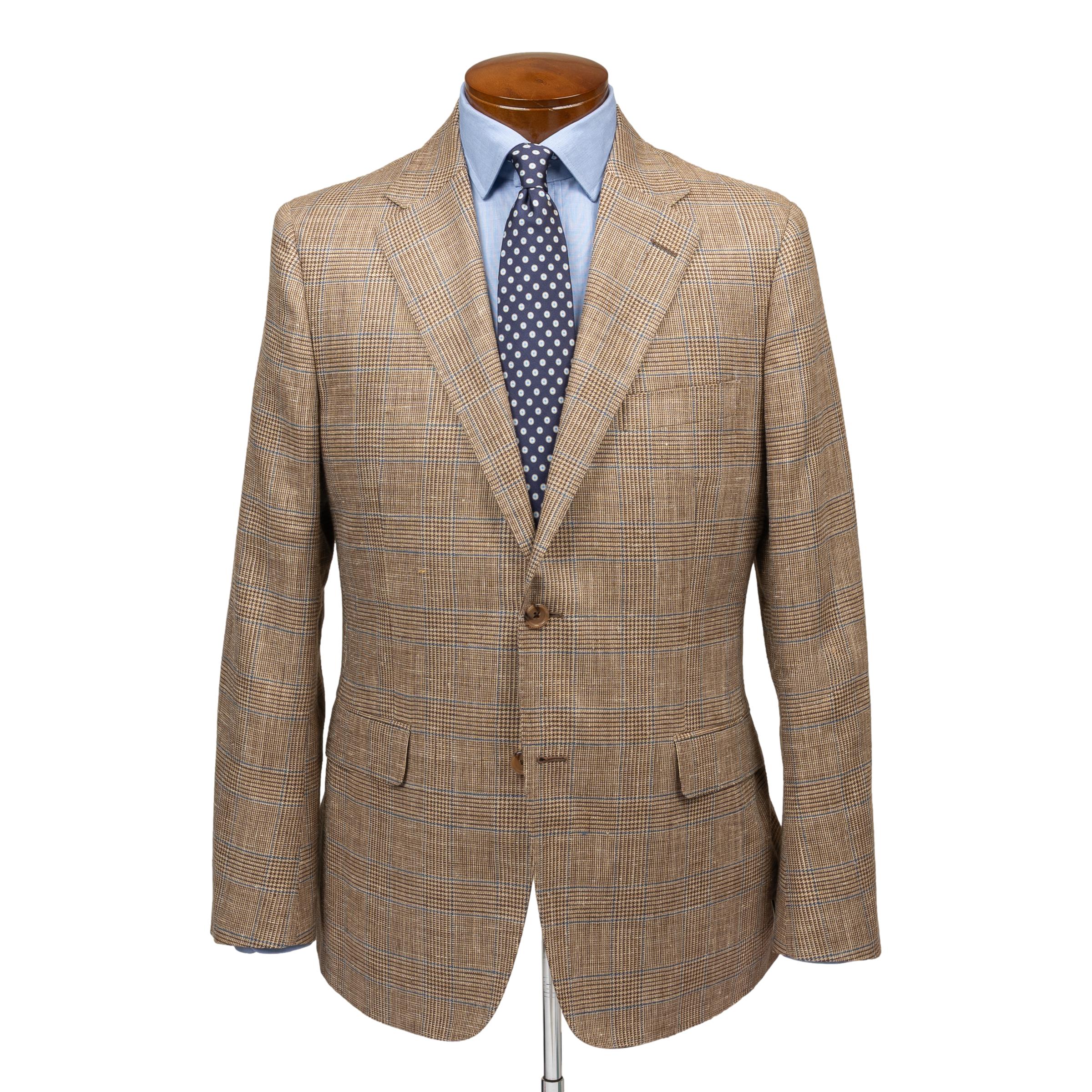 Aberdeen Glen Plaid Wool, Silk, and Linen Sport Coat