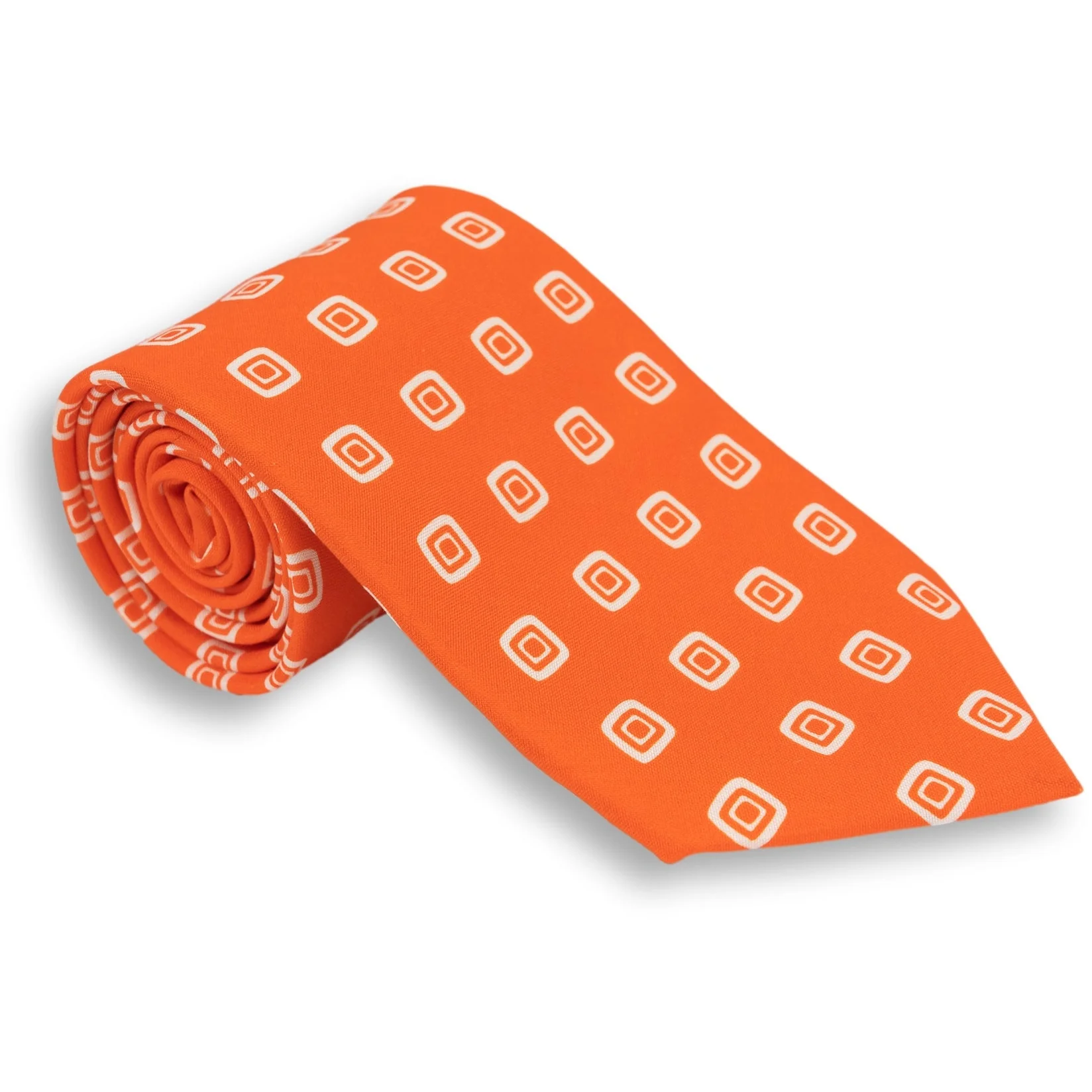 Abstract Multi-Square Silk Print Tie - Image 3