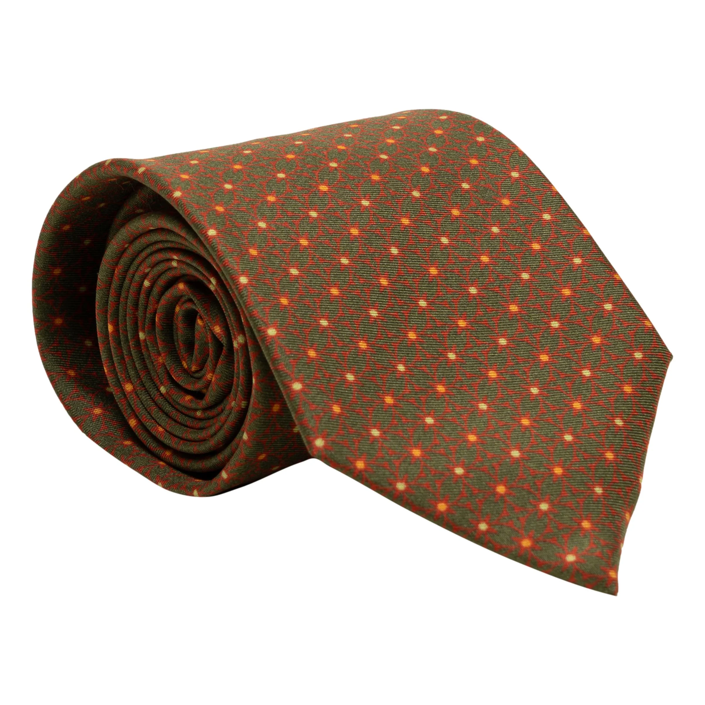 Abstract Star Silk Tie - Image 2