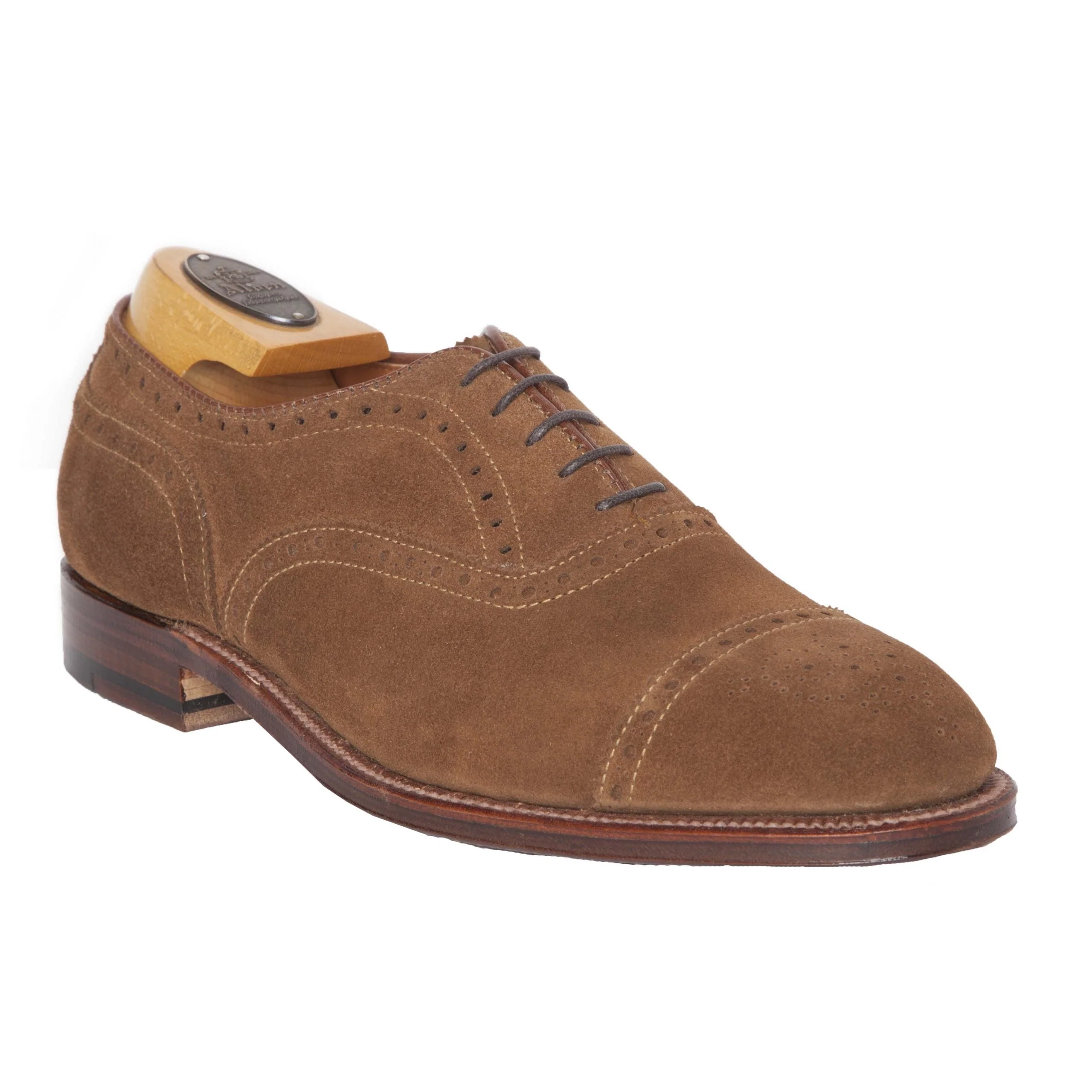 Alden 51670F Medallion Cap Toe Bal Snuff Suede