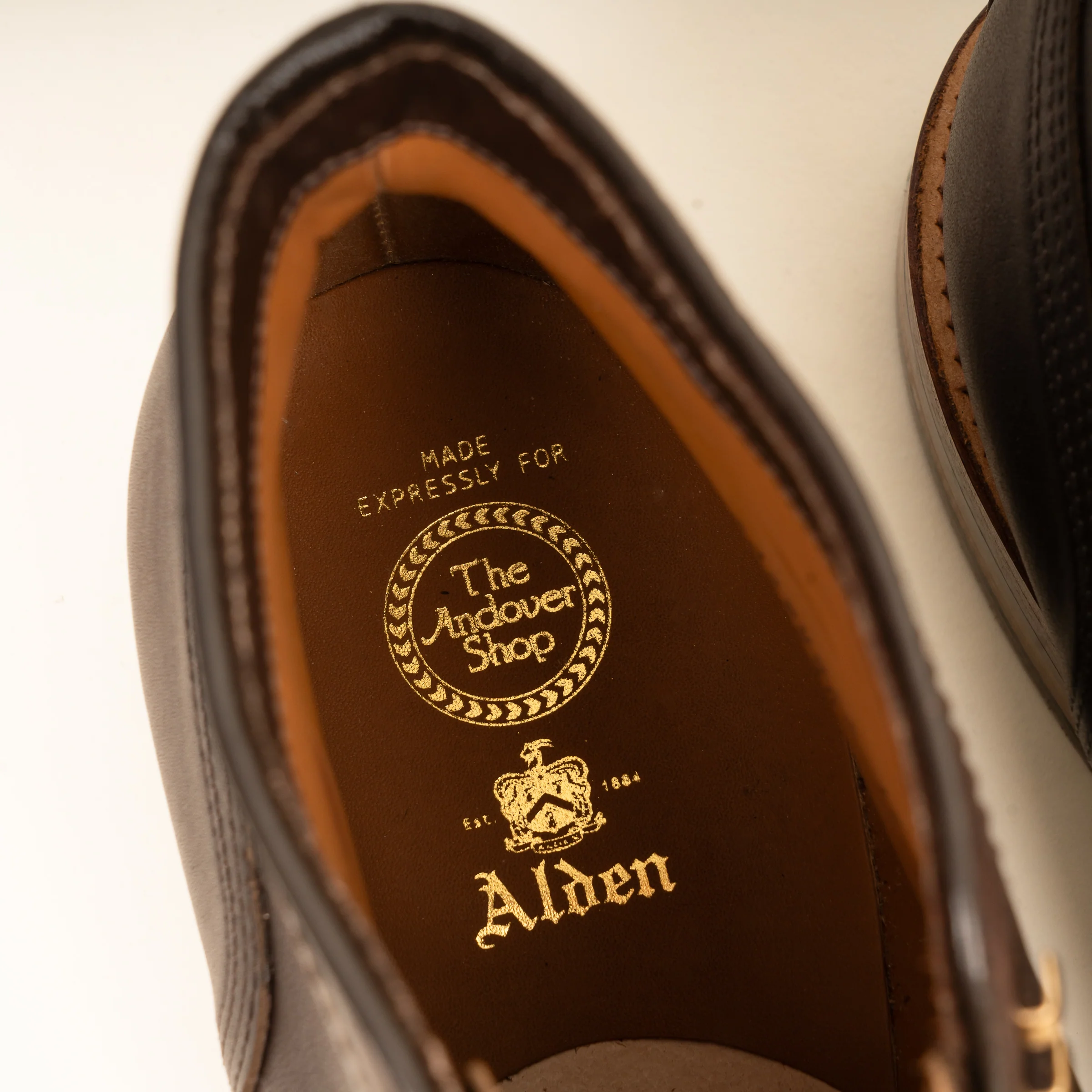 Alden x The Andover Shop - 4273H Brown Kudu Norwegian Toe Boot - Image 2