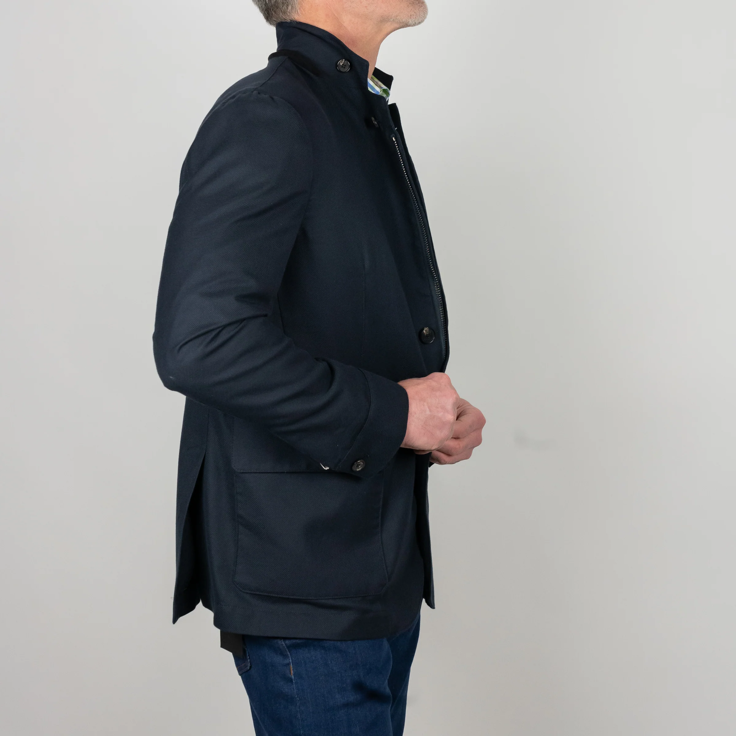 Amarone Cotton, Cashmere, Silk Travel Blazer - Image 4