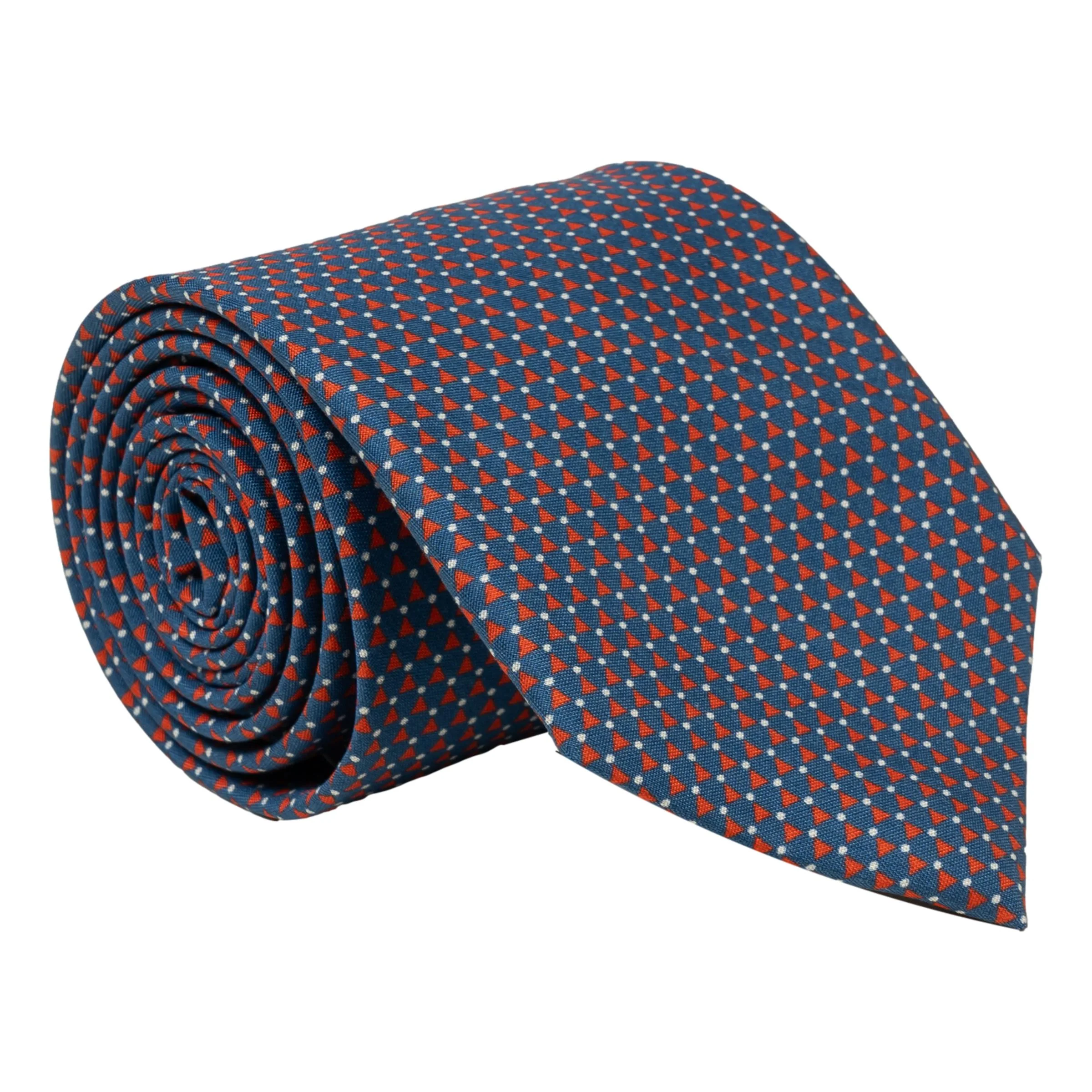 Anzio Patterned Silk Tie - Image 2