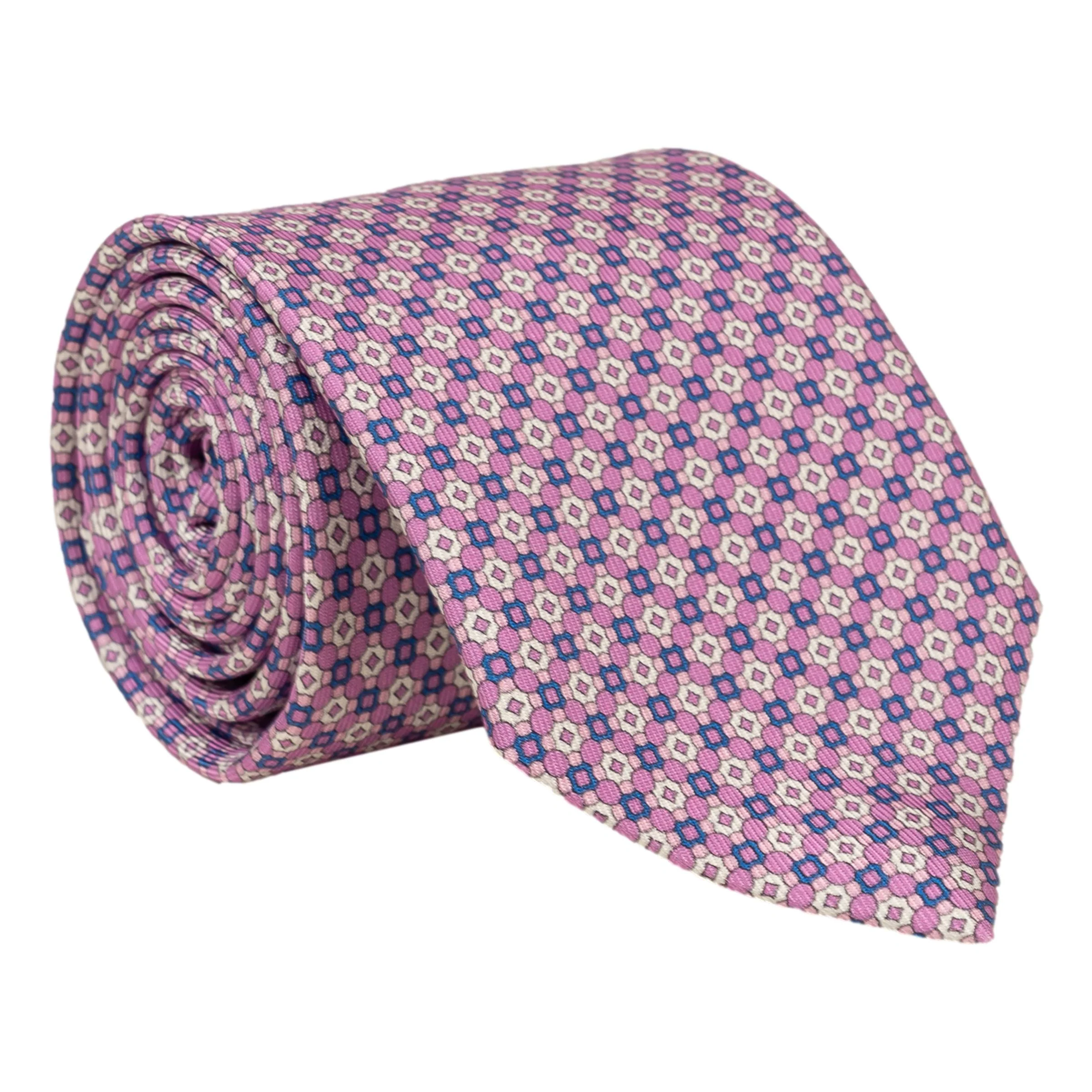 Aprilia Geometric Patterned Silk Tie - Image 2