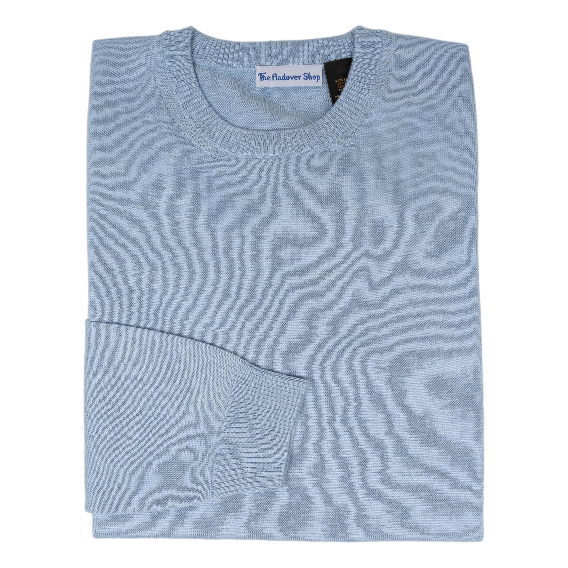 Baby Alpaca and Silk Crew Neck Sweater