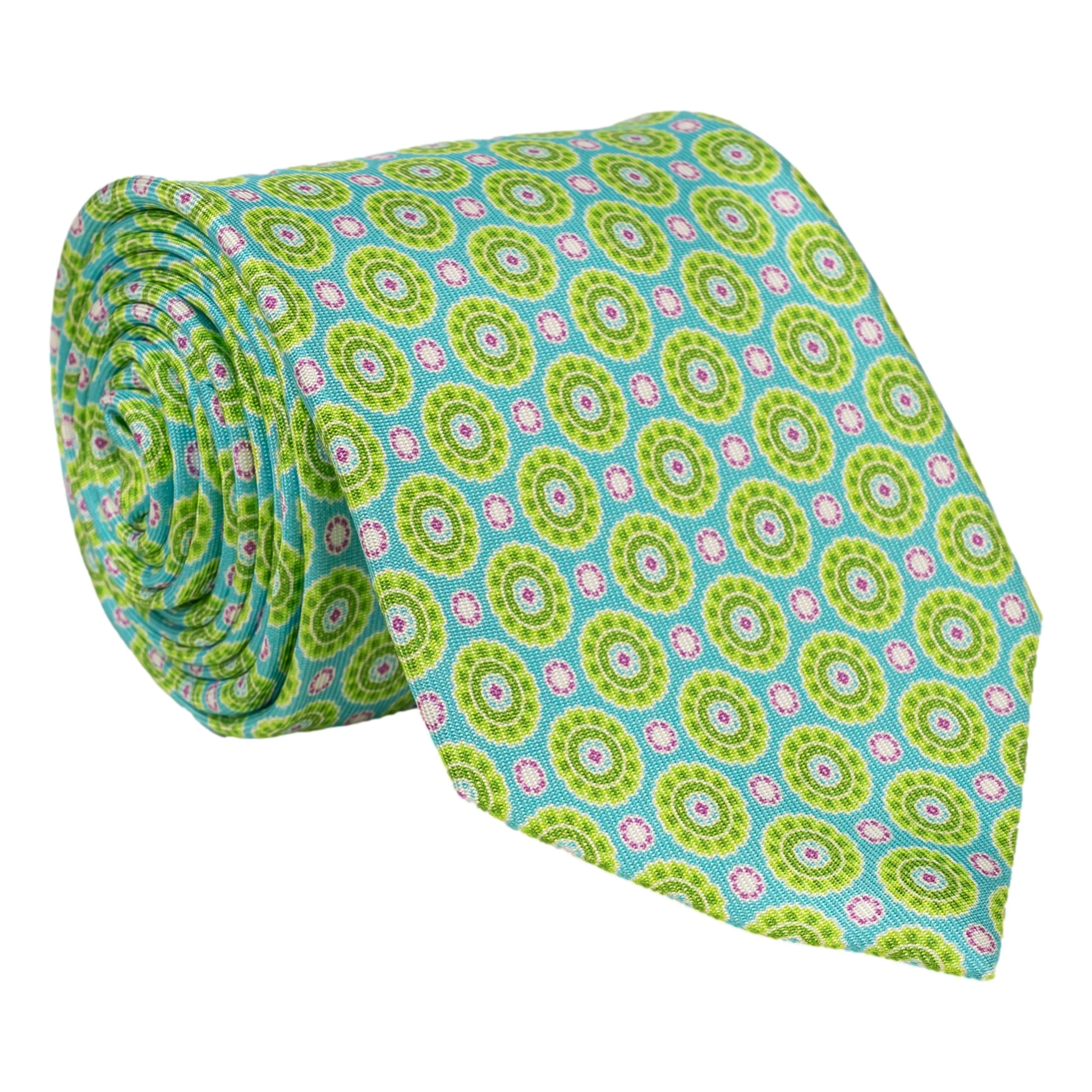 Barletta Shield Patterned Silk Tie
