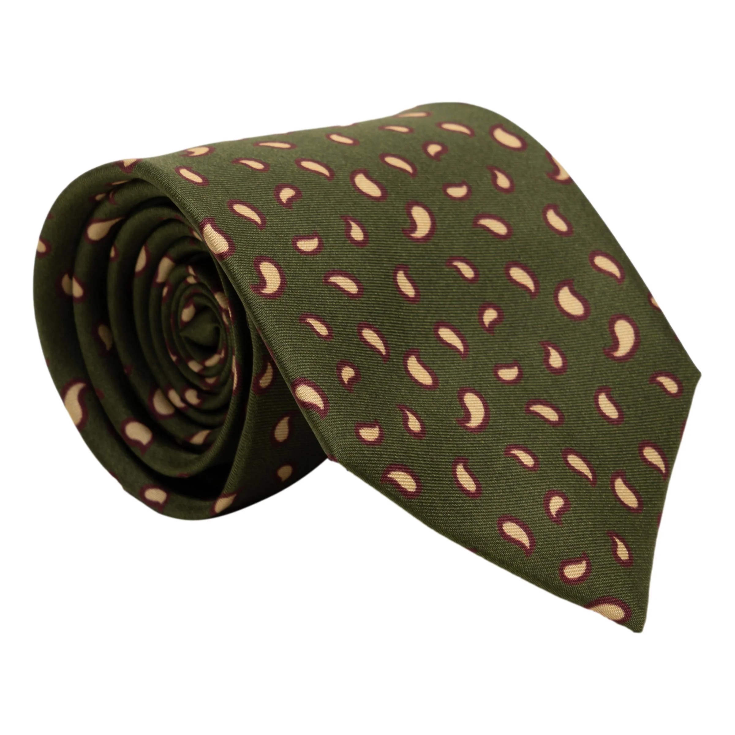 Basic Paisley Patterned Silk Tie - Image 2