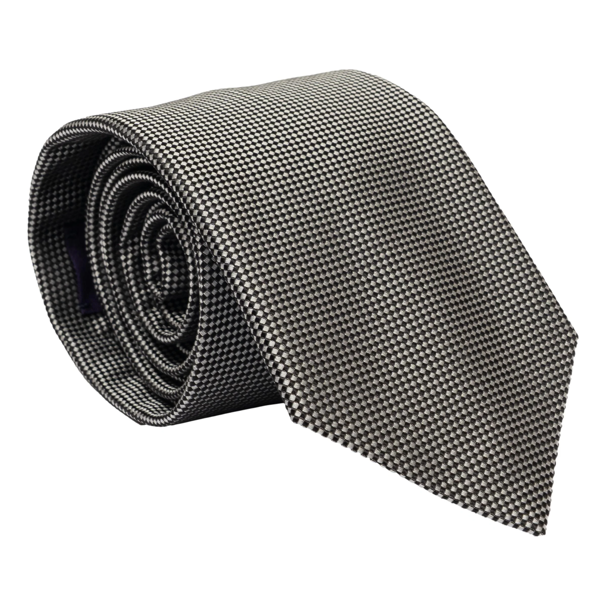 Basket Weave Iridescent Silk Tie - Image 6