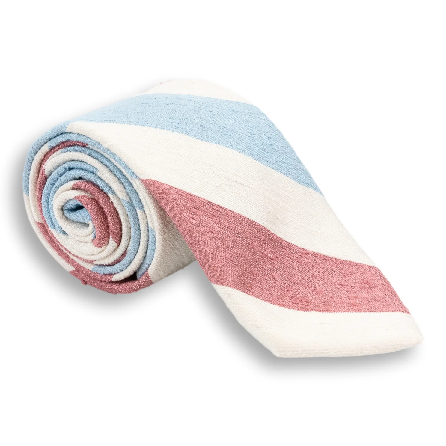 Block Stripe Silk Tie - Image 2