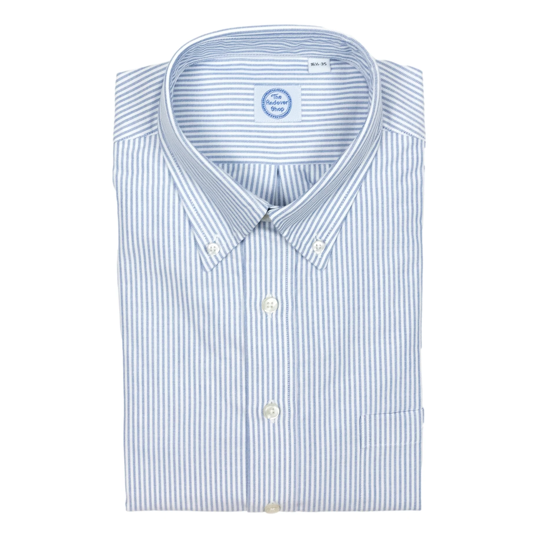 Blue Stripe Oxford Button Down Dress Shirt