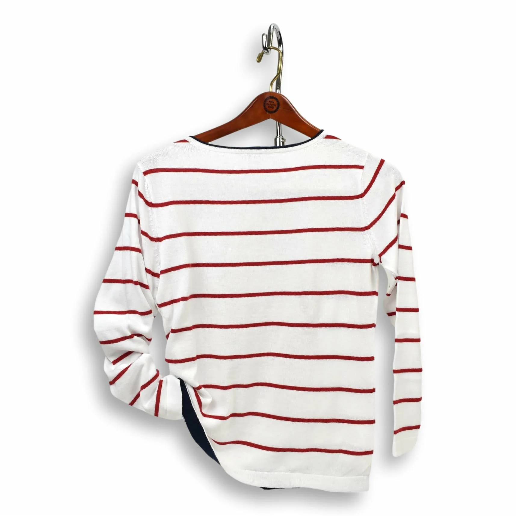 Boatneck Thin Stripe Sweater - Image 3