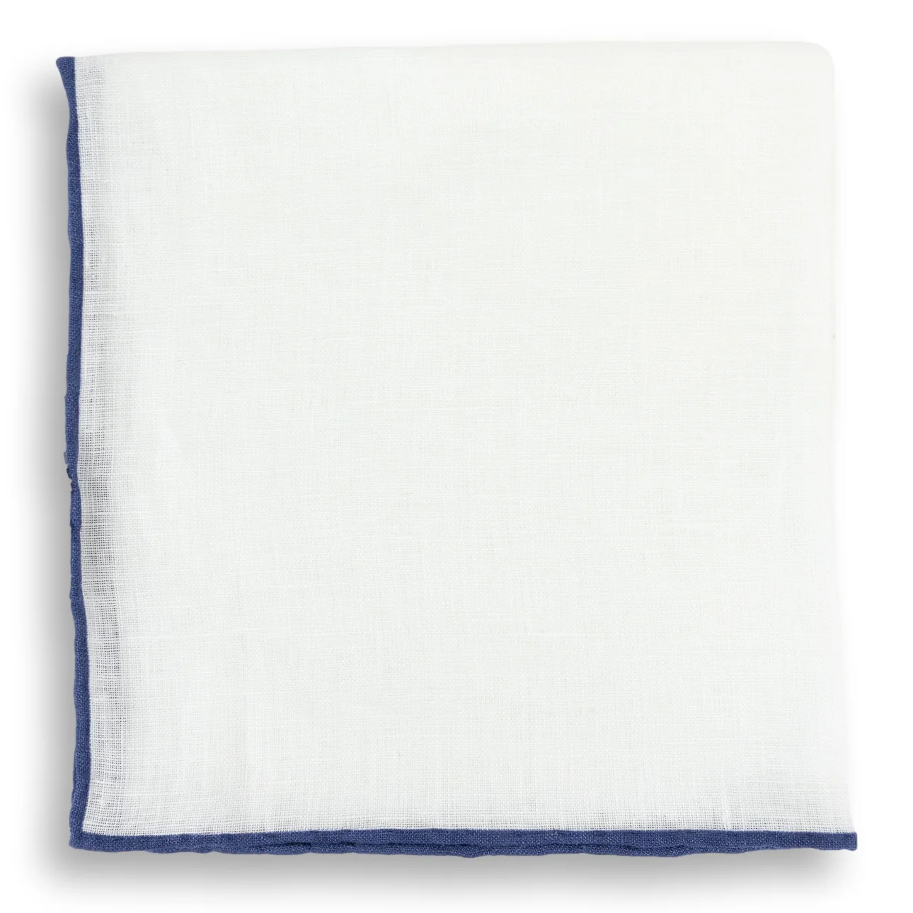 Bordered Solid Linen Pocket Square - Image 4