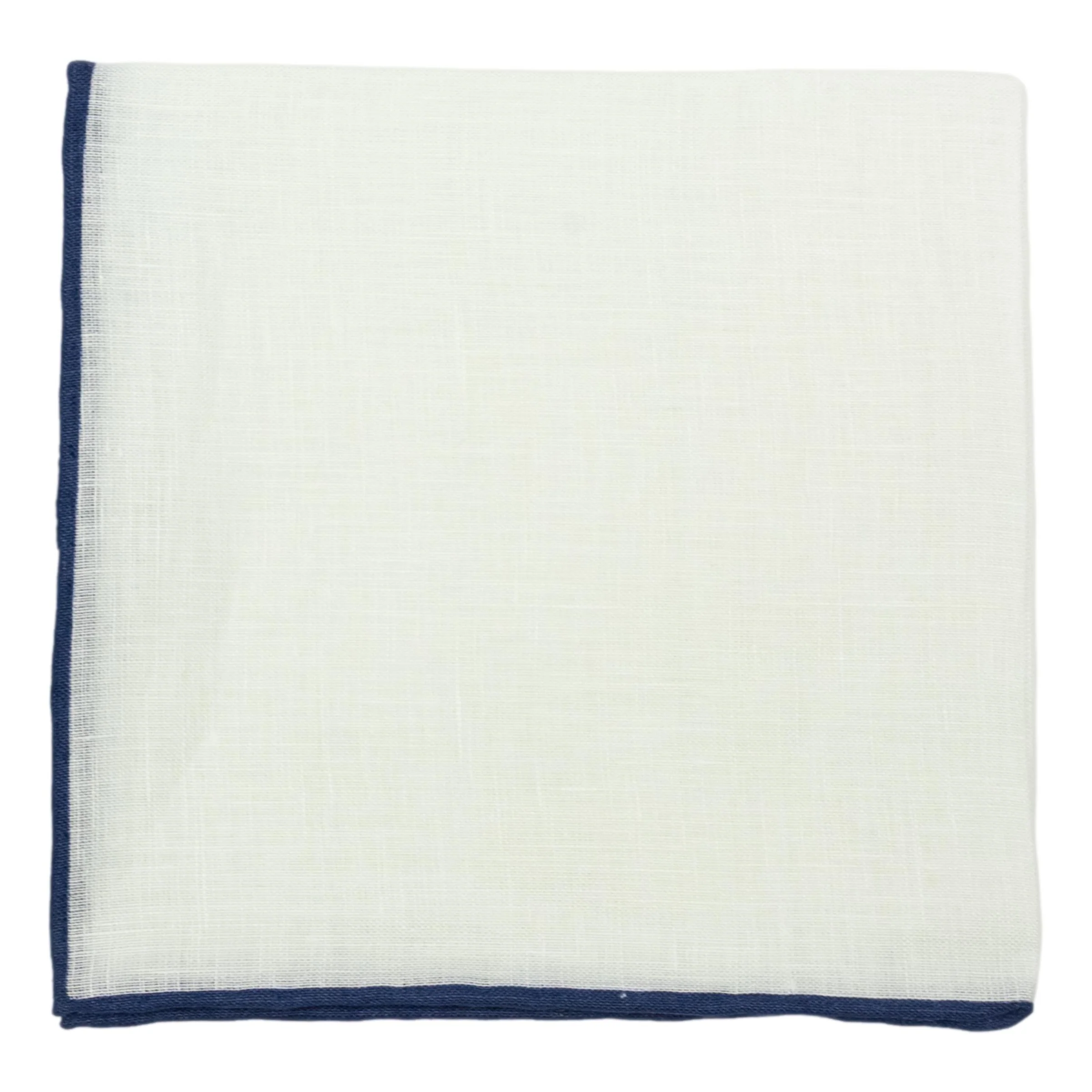 Bordered Solid Linen Pocket Square - Image 5