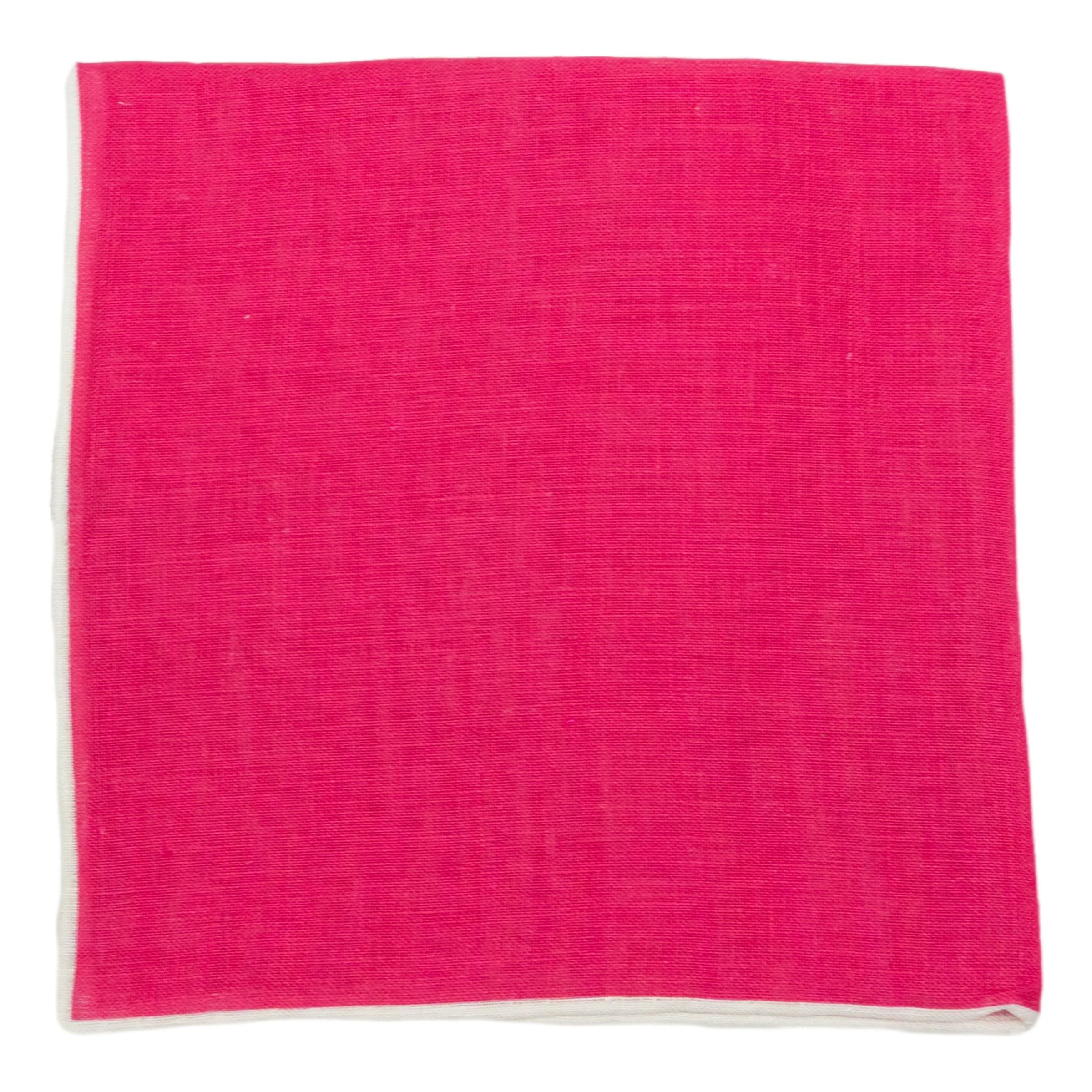 Bordered Solid Linen Pocket Square - Image 8