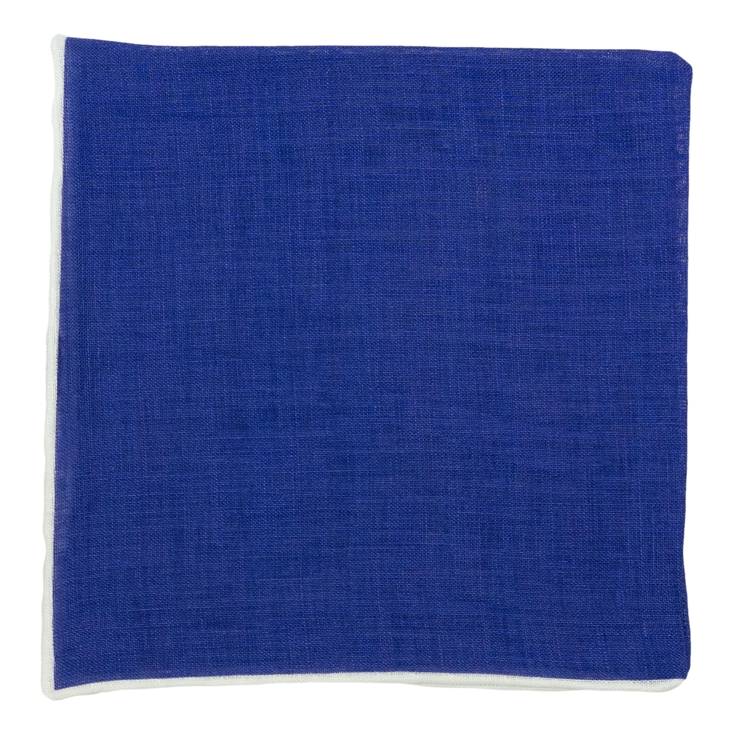 Bordered Solid Linen Pocket Square - Image 9