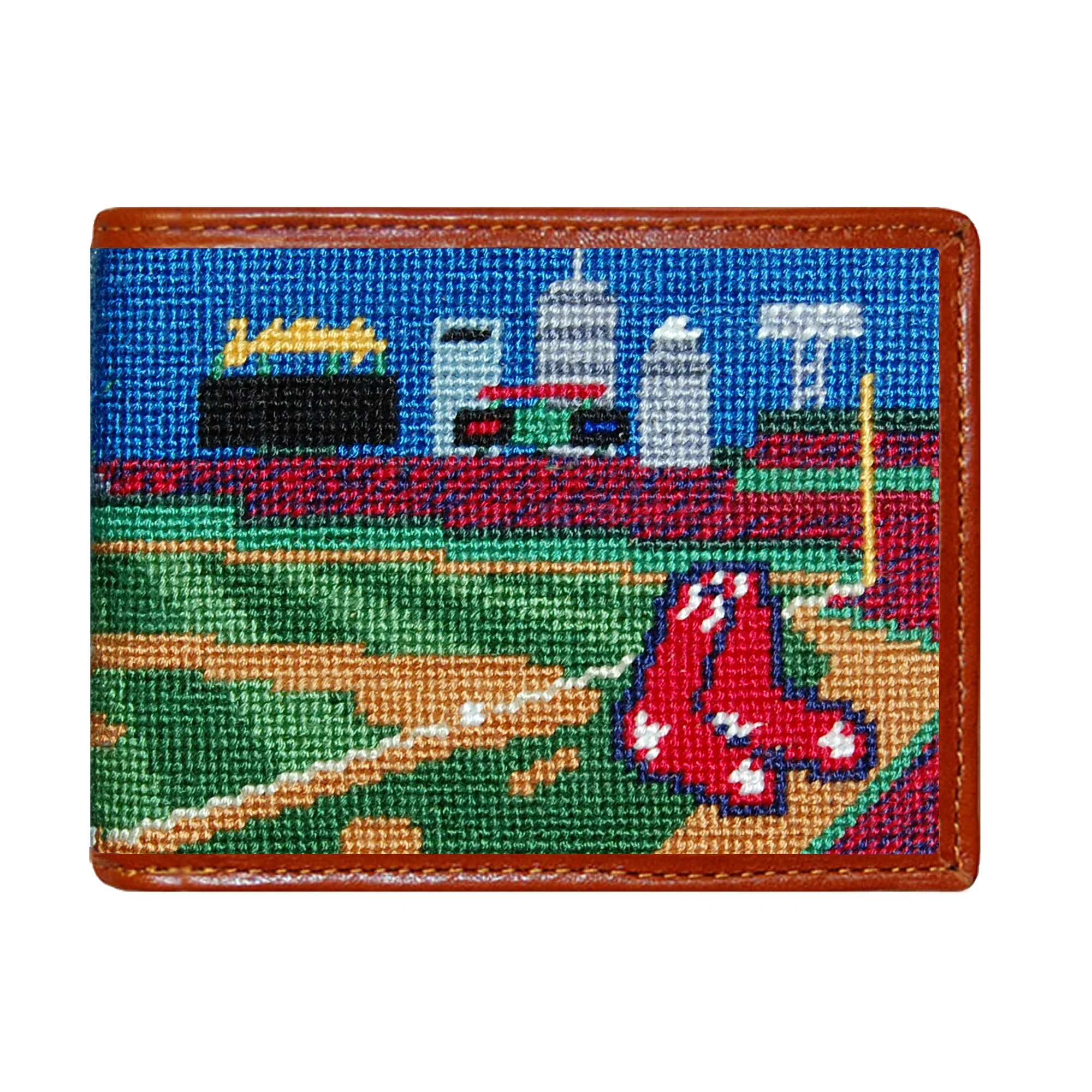 Boston Red Sox Fenway Park Scene Needlepoint Bi-Fold Wallet - Image 2