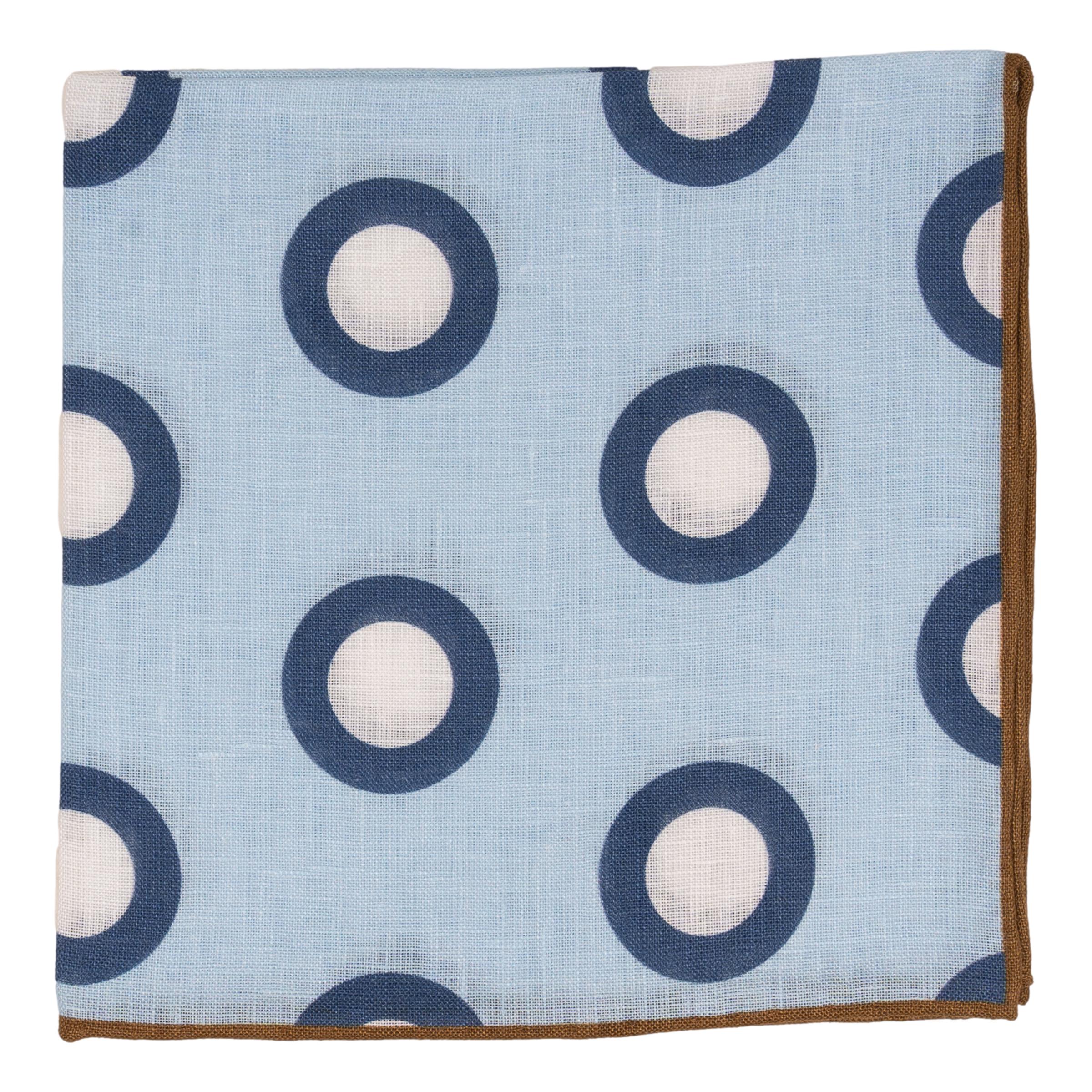 Bullseye Linen Pocket Square