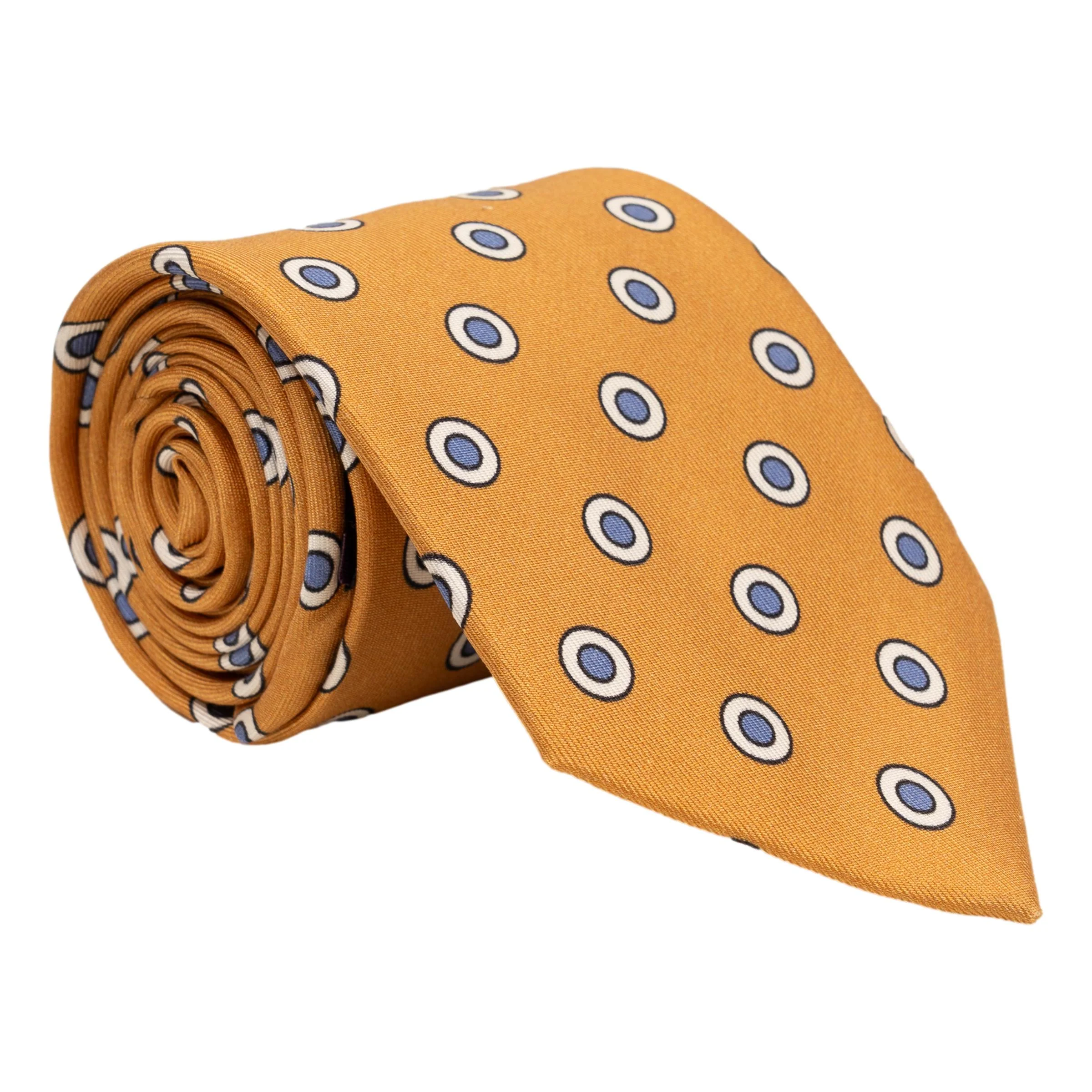 Bullseye Patterned Silk Tie - Image 2