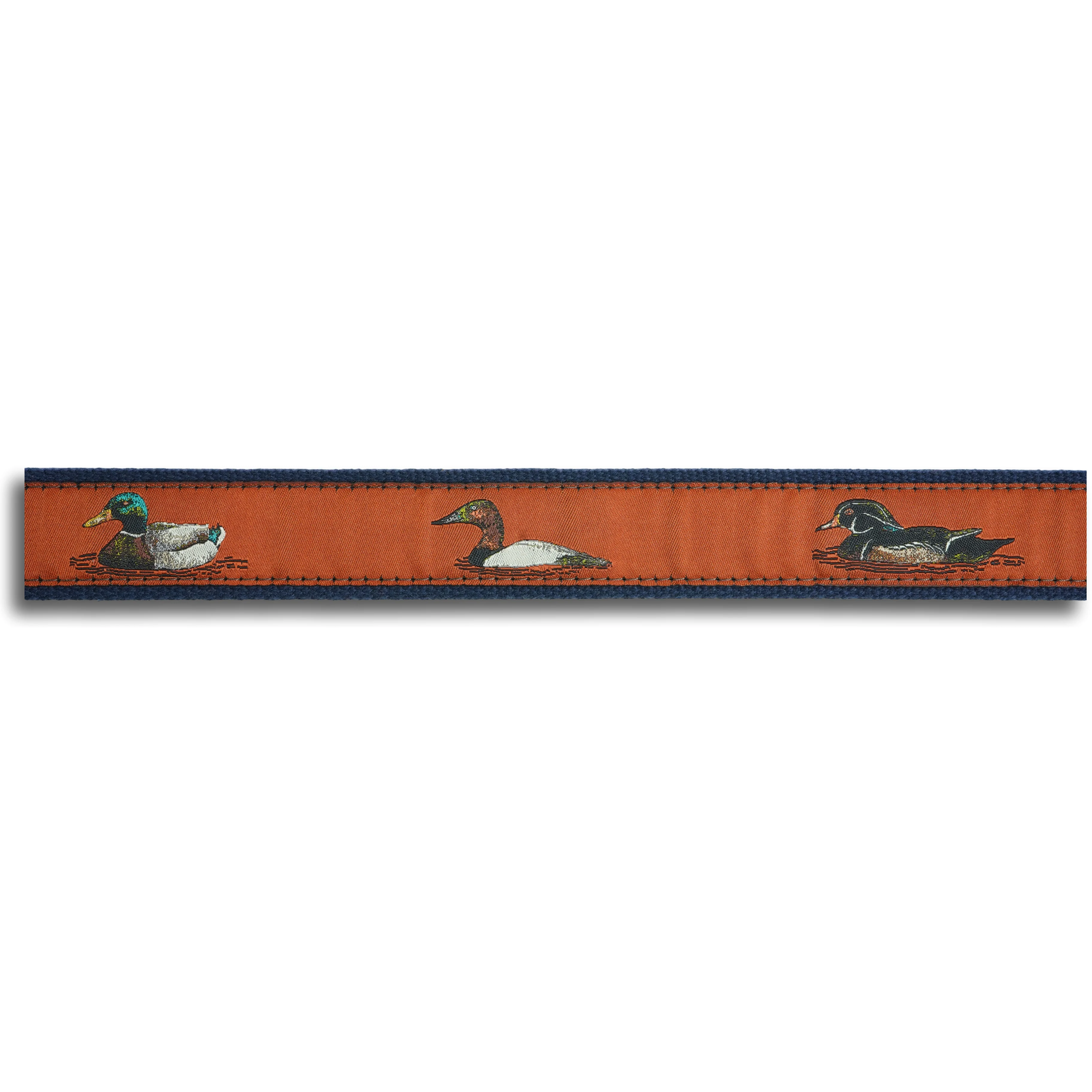 Burnt Sienna Ducks Leather Tab Belt - Image 3