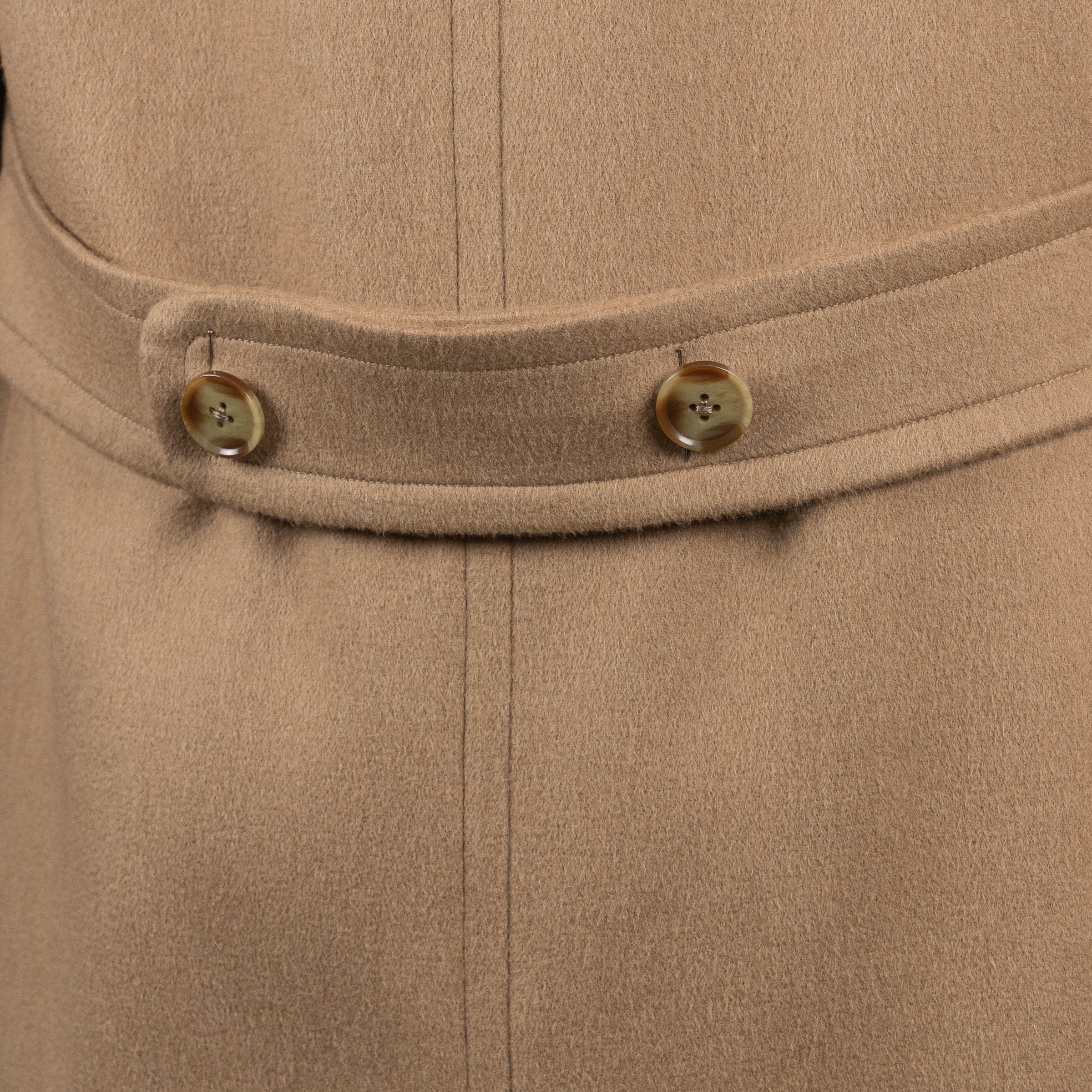 Camel Hair Double Breasted Polo Coat - Image 5