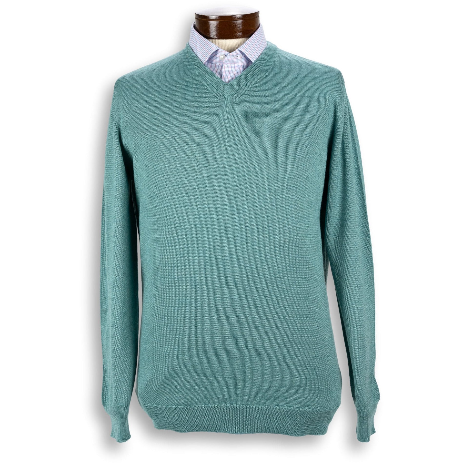 Cashmere and Silk Blend V-Neck Sweater - Image 2