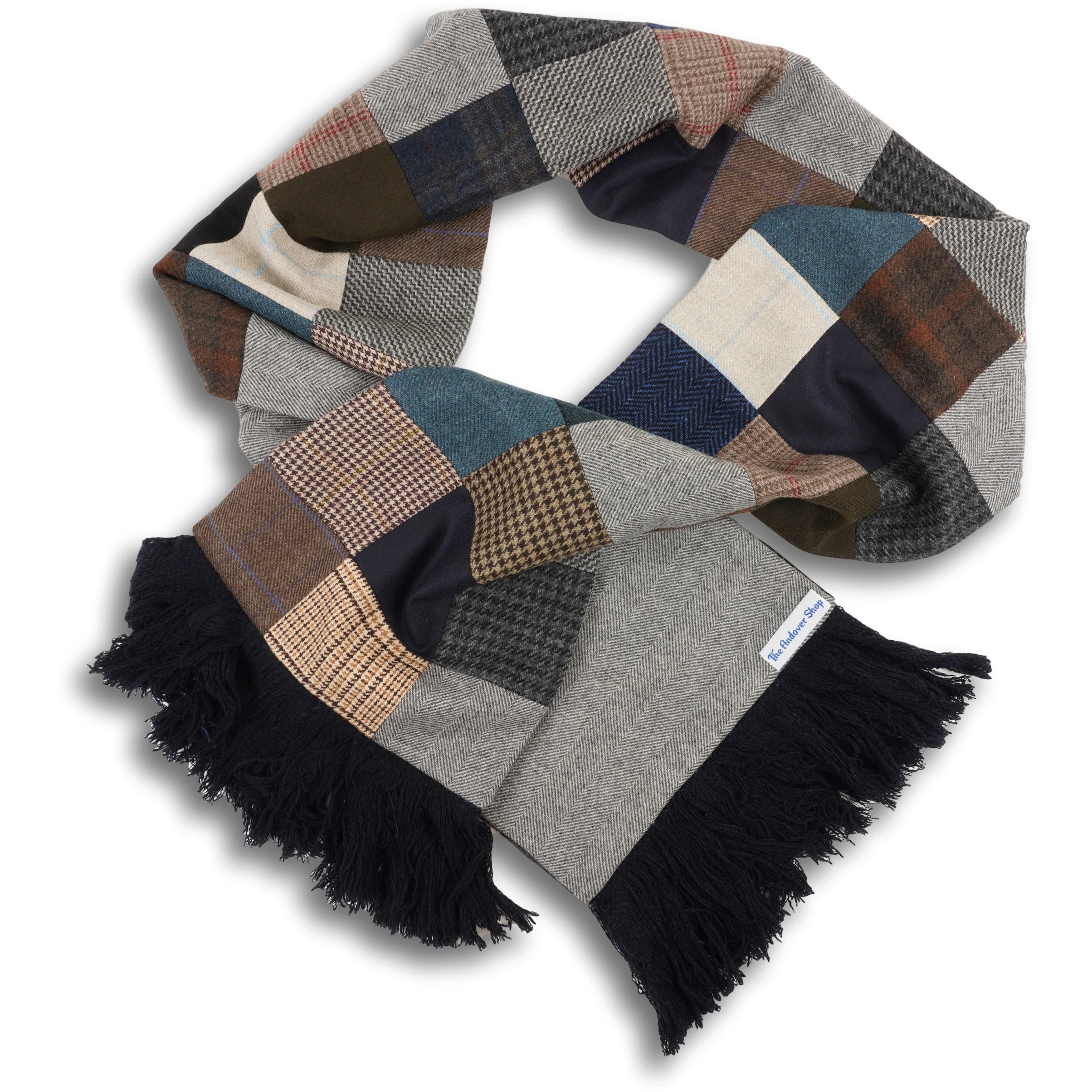 100% Cashmere Patchwork Scarf - Image 2