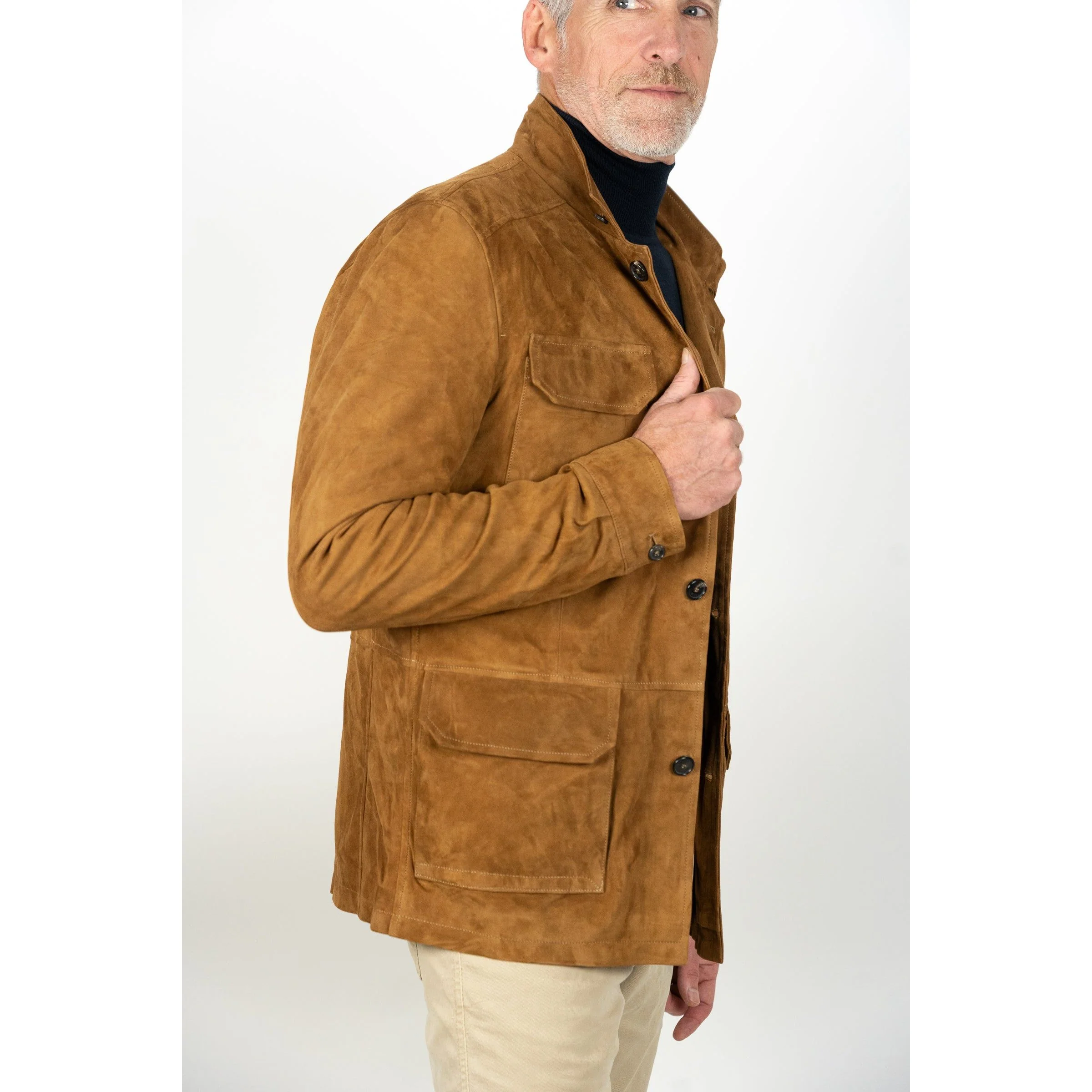 Chianti Suede Field Jacket - Image 5