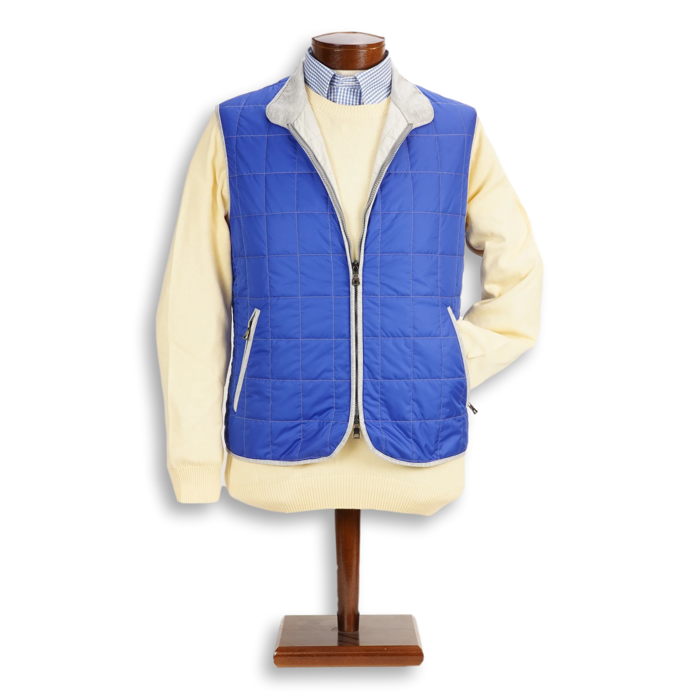 Cobalt Blue Theo Waterville Quilted Vest