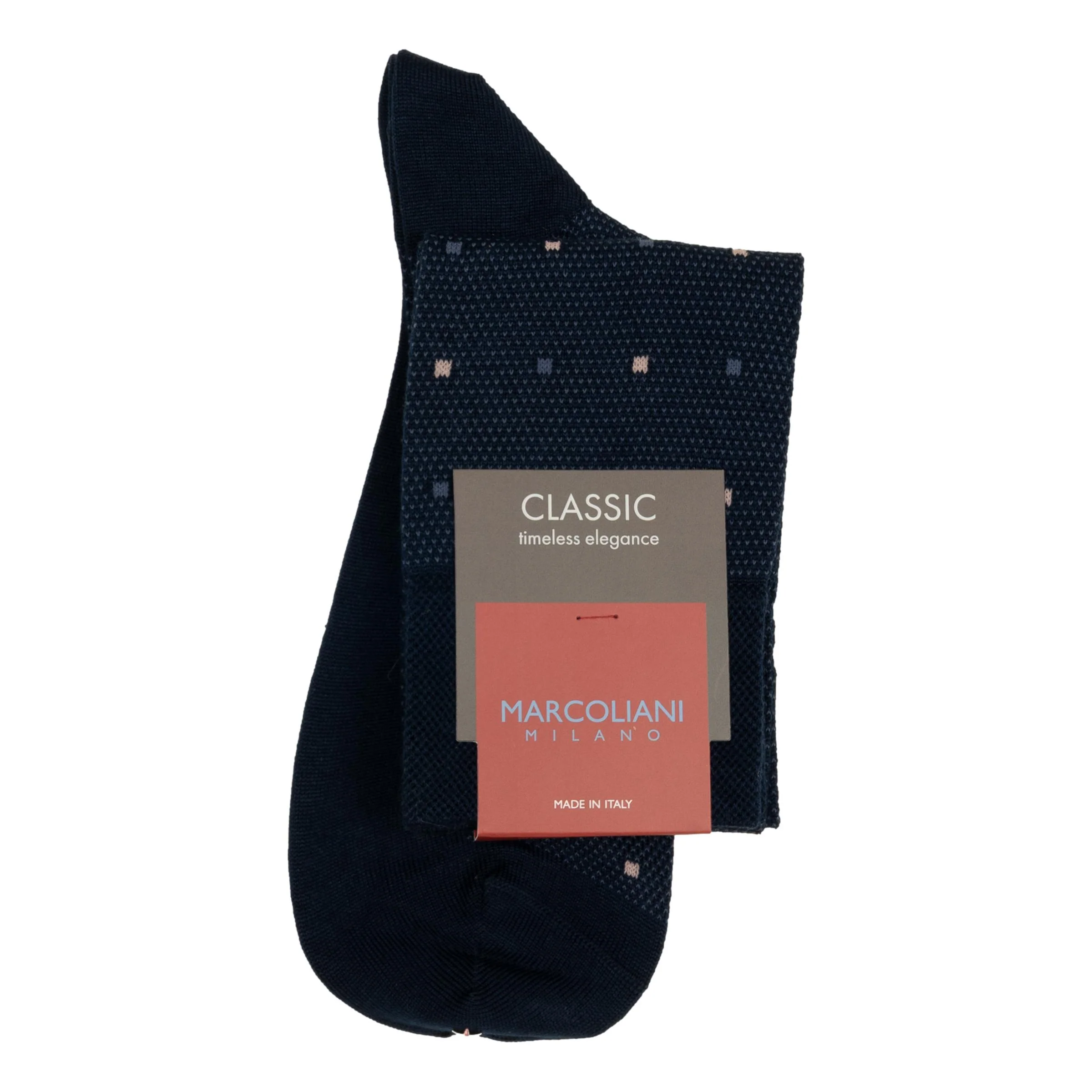 Contemporary Dots Cotton Over-the-Calf Dress Sock