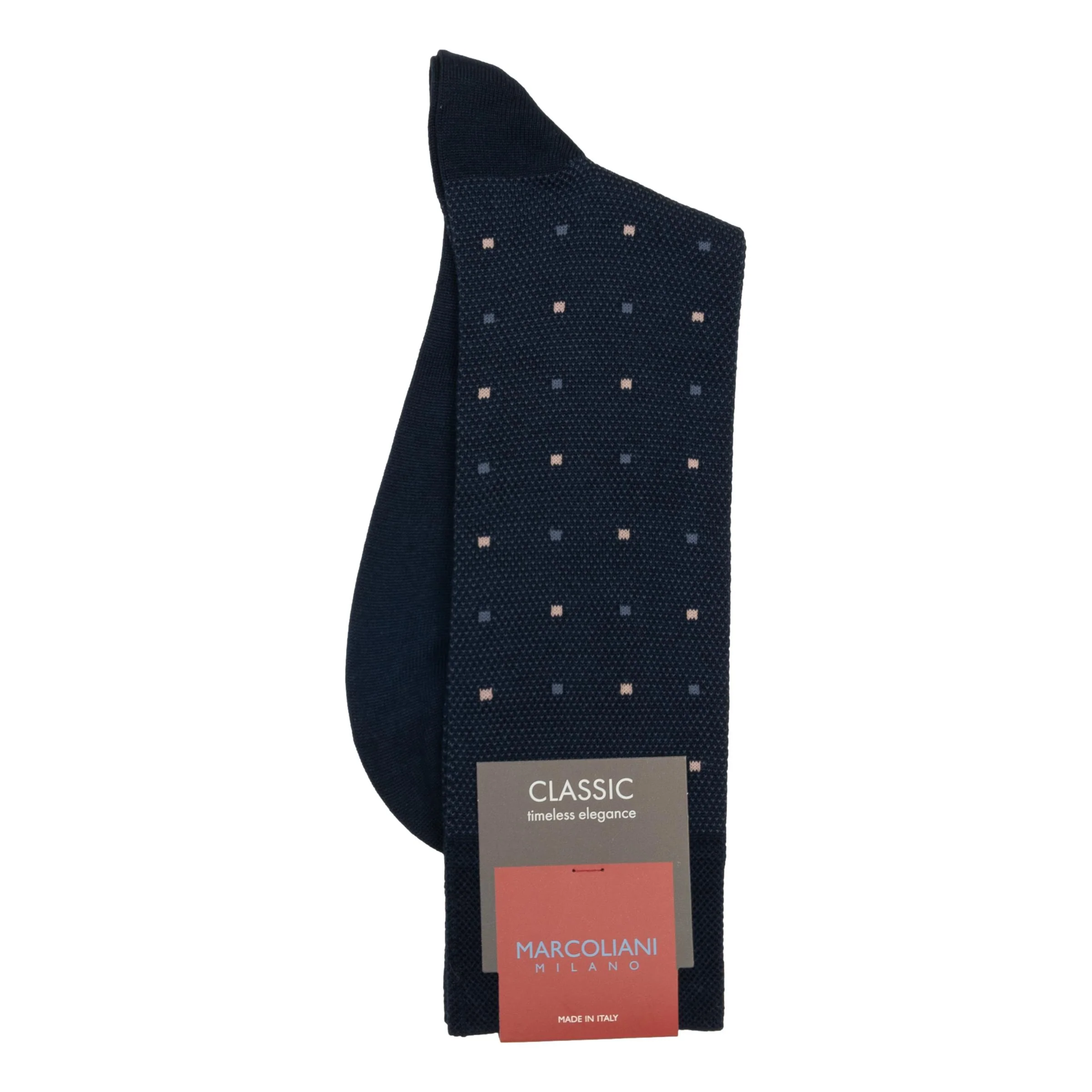 Contemporary Dots Cotton Mid-Calf Dress Sock