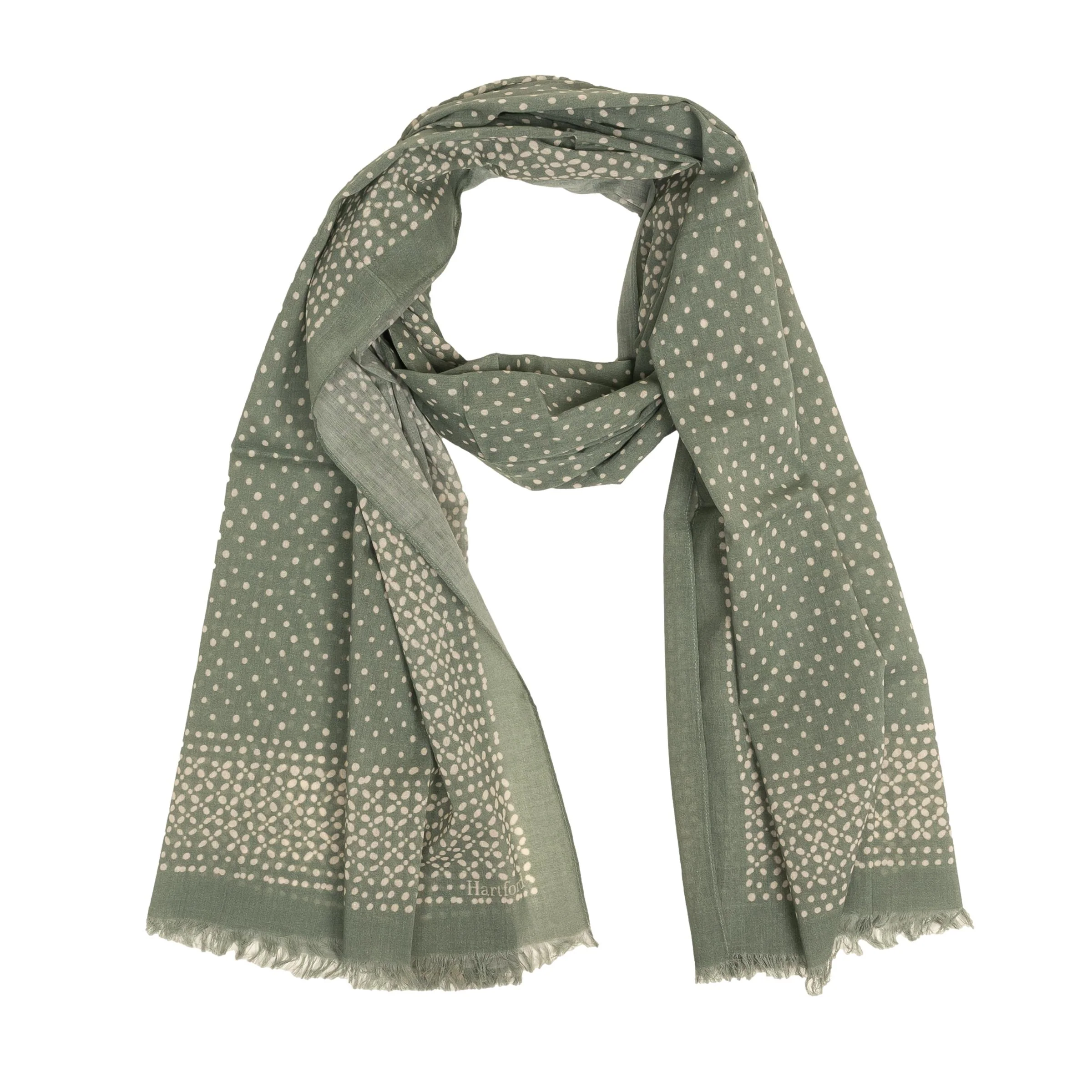 Cotton Woven Dots Scarf