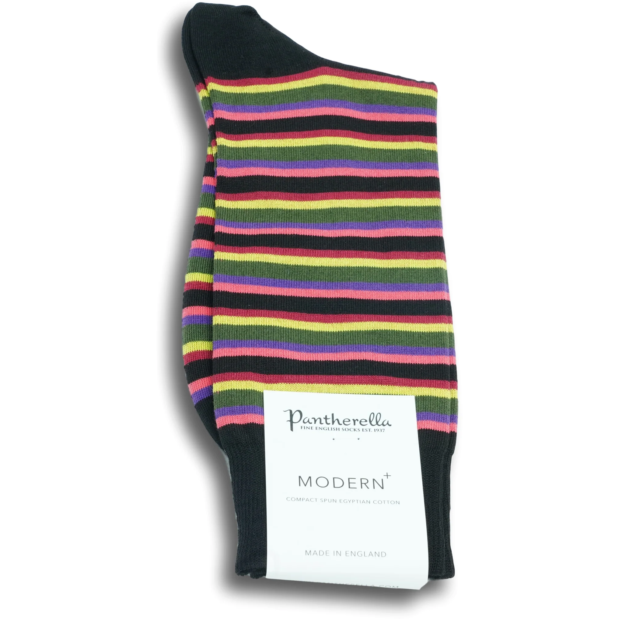 Cotton Lisle Stripe Socks - Image 8