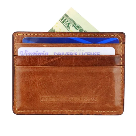 Crossed Golf Clubs Needlepoint Card Wallet - Image 2