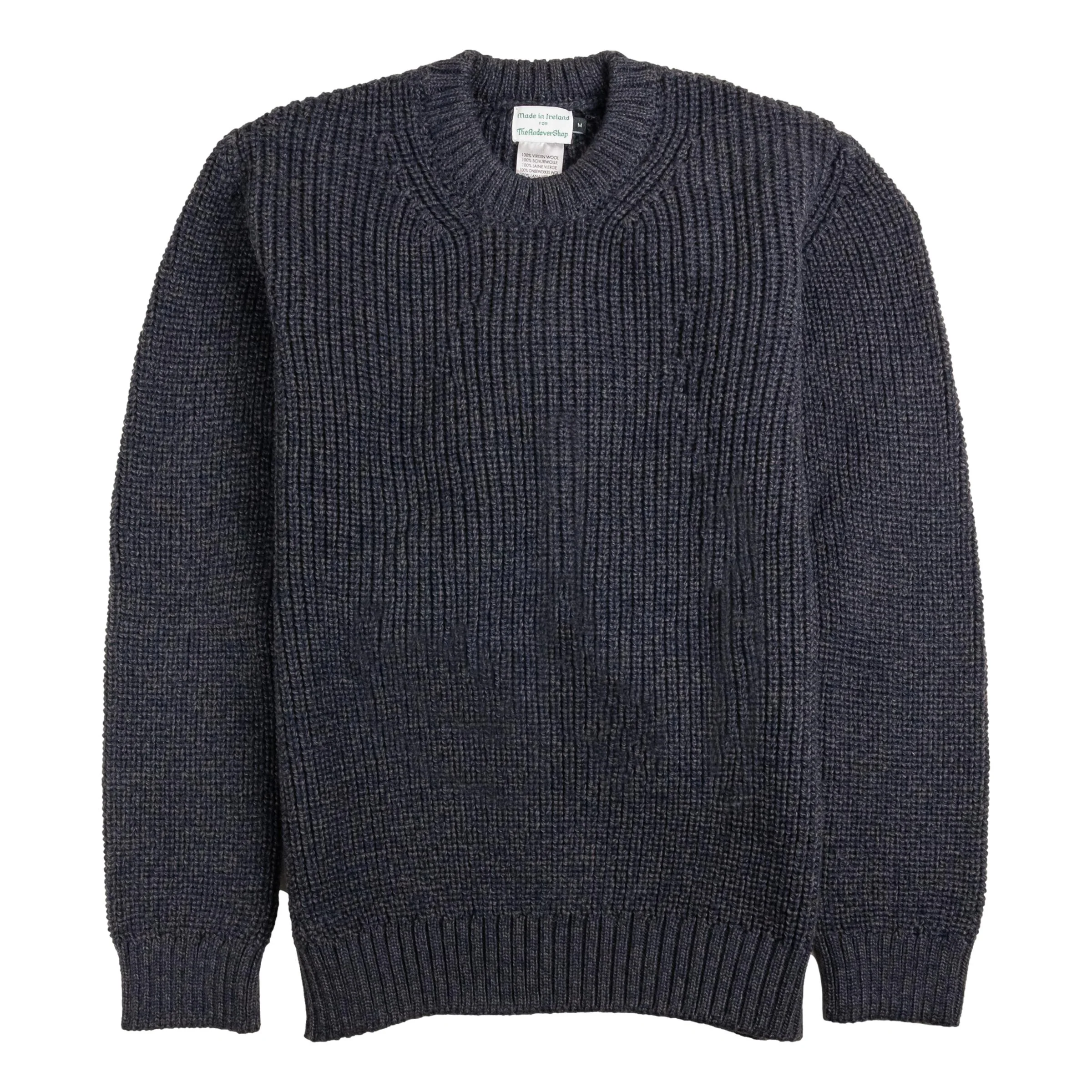 Crosshaven Ribbed Crewneck Wool Sweater - Image 2