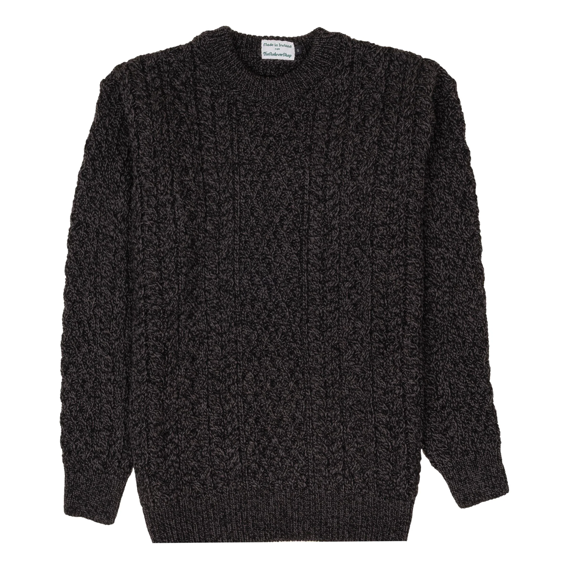 Cuileann Aran Crewneck Wool Sweater - Image 4
