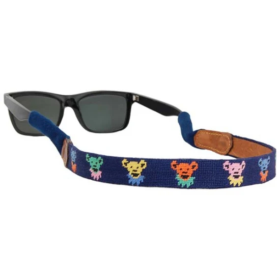 Dancing Bears Needlepoint Sunglass Straps