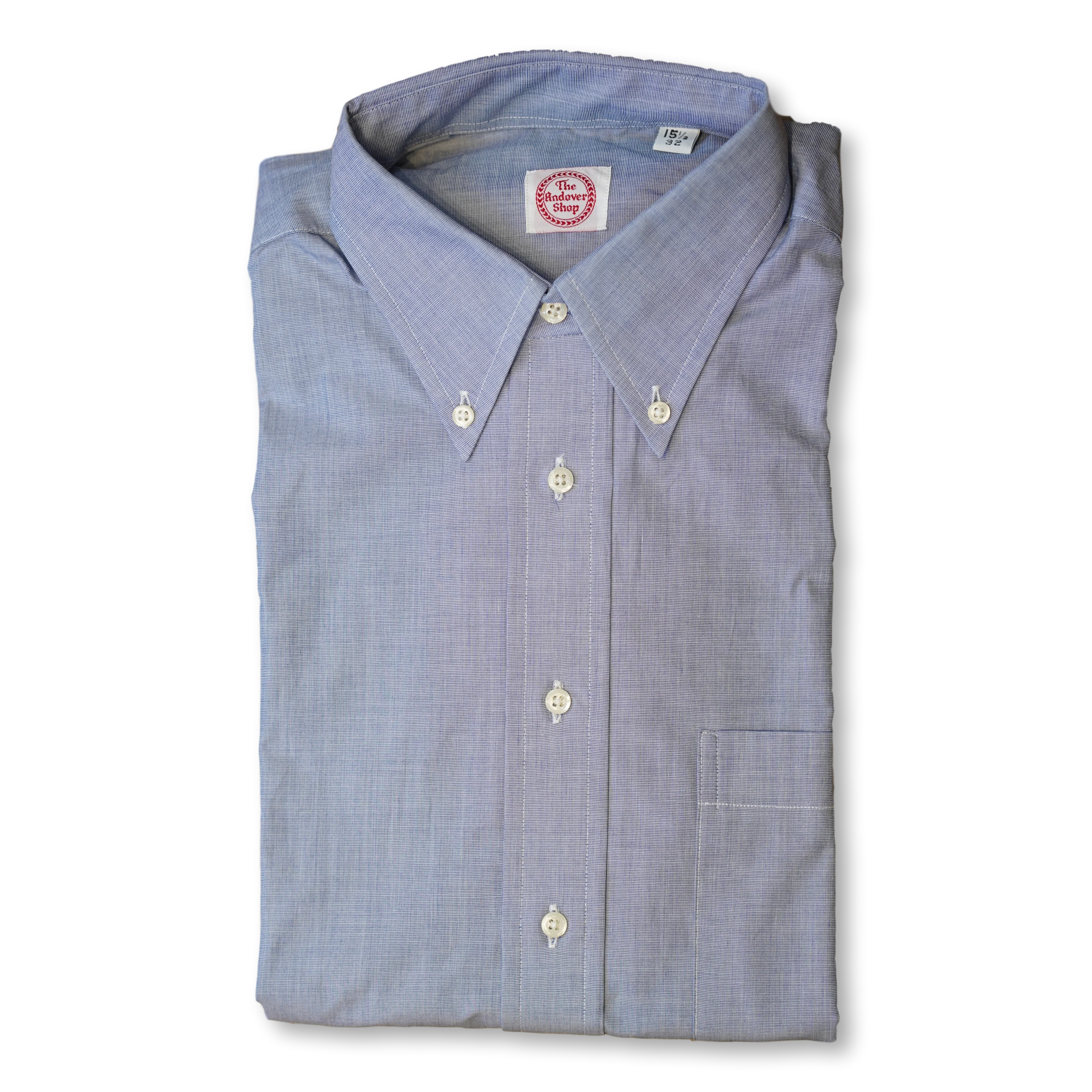Dark Blue End on End Button Down