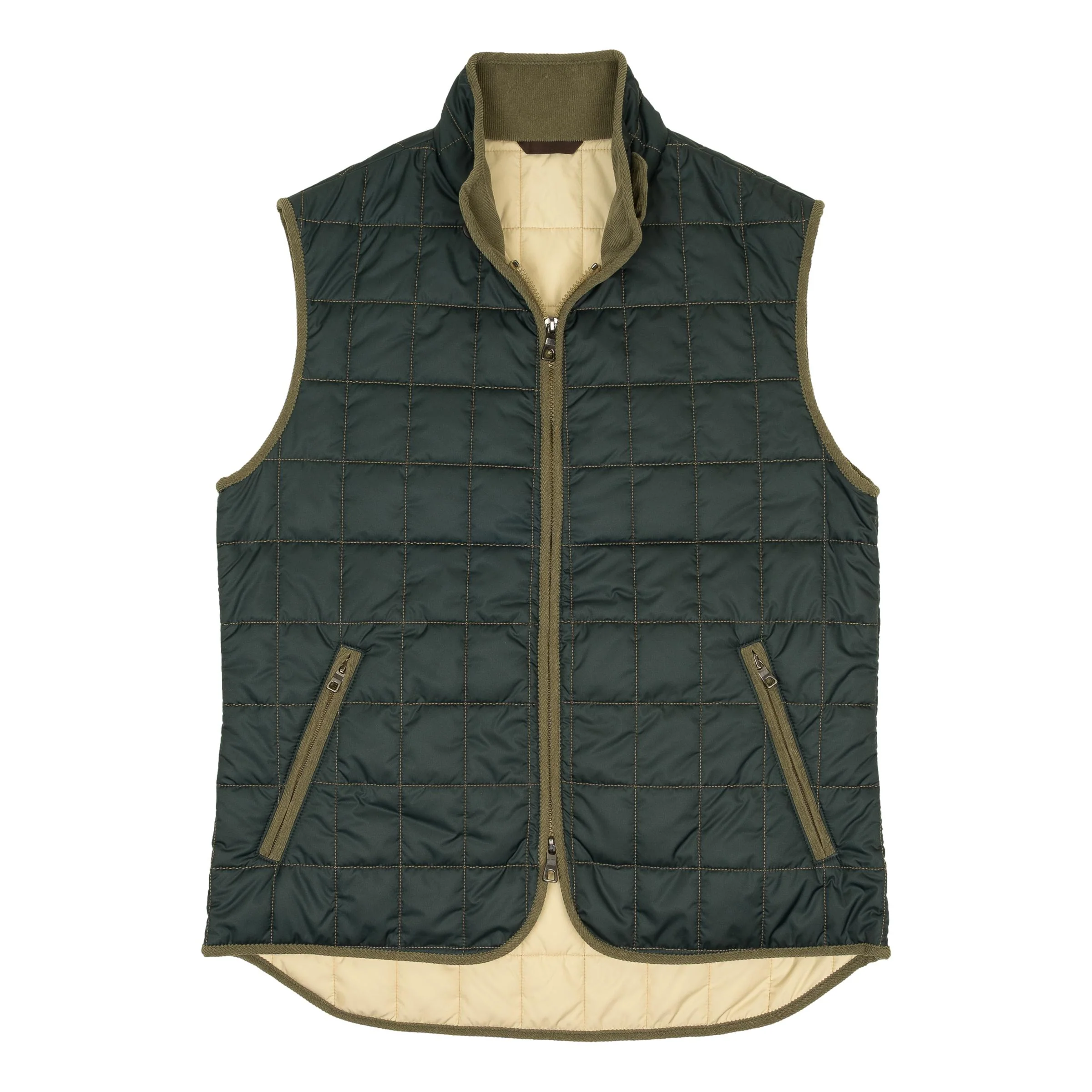 Dark Jade Theo Waterville Quilted Vest