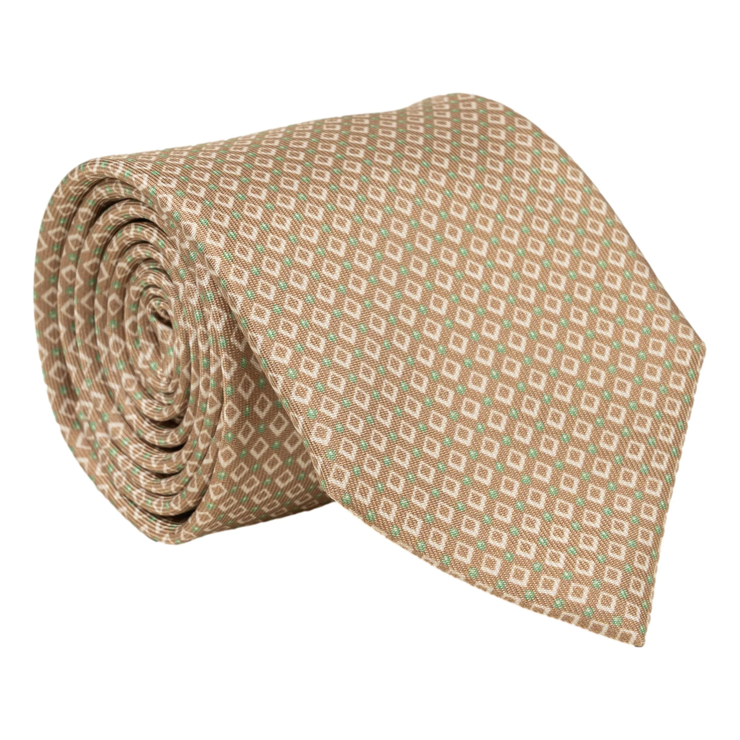 Diamante Patterned Silk Tie