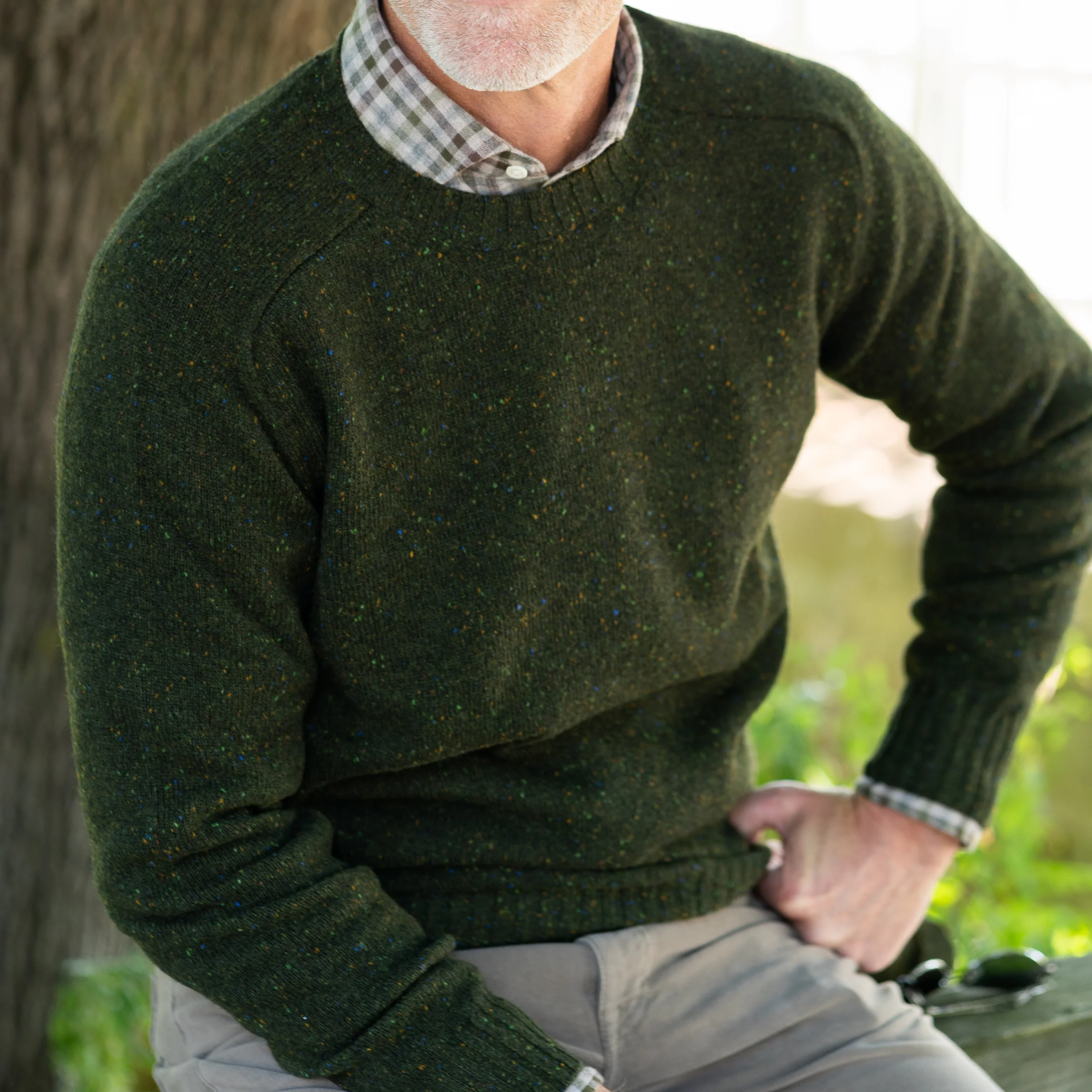 Donegal Crewneck Wool Sweater - Image 4