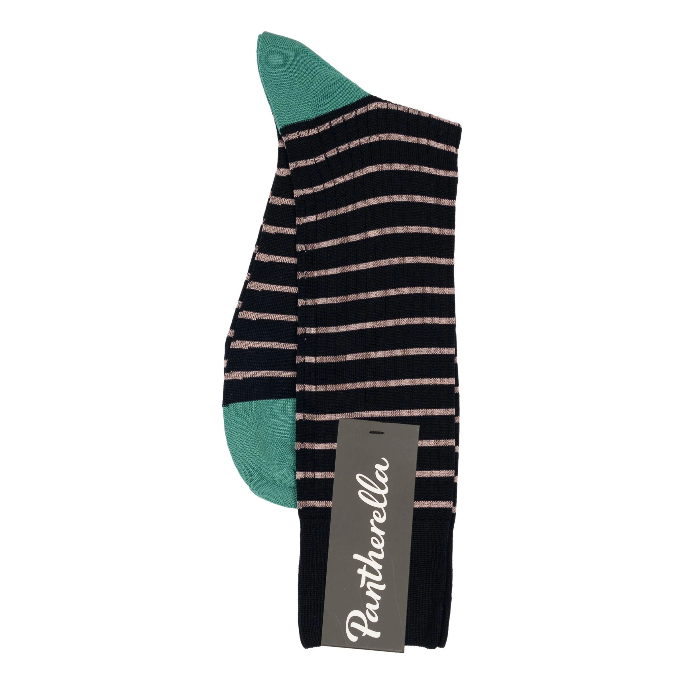 Downe Stripe Cotton Mid-Calf Dress Socks - Image 2