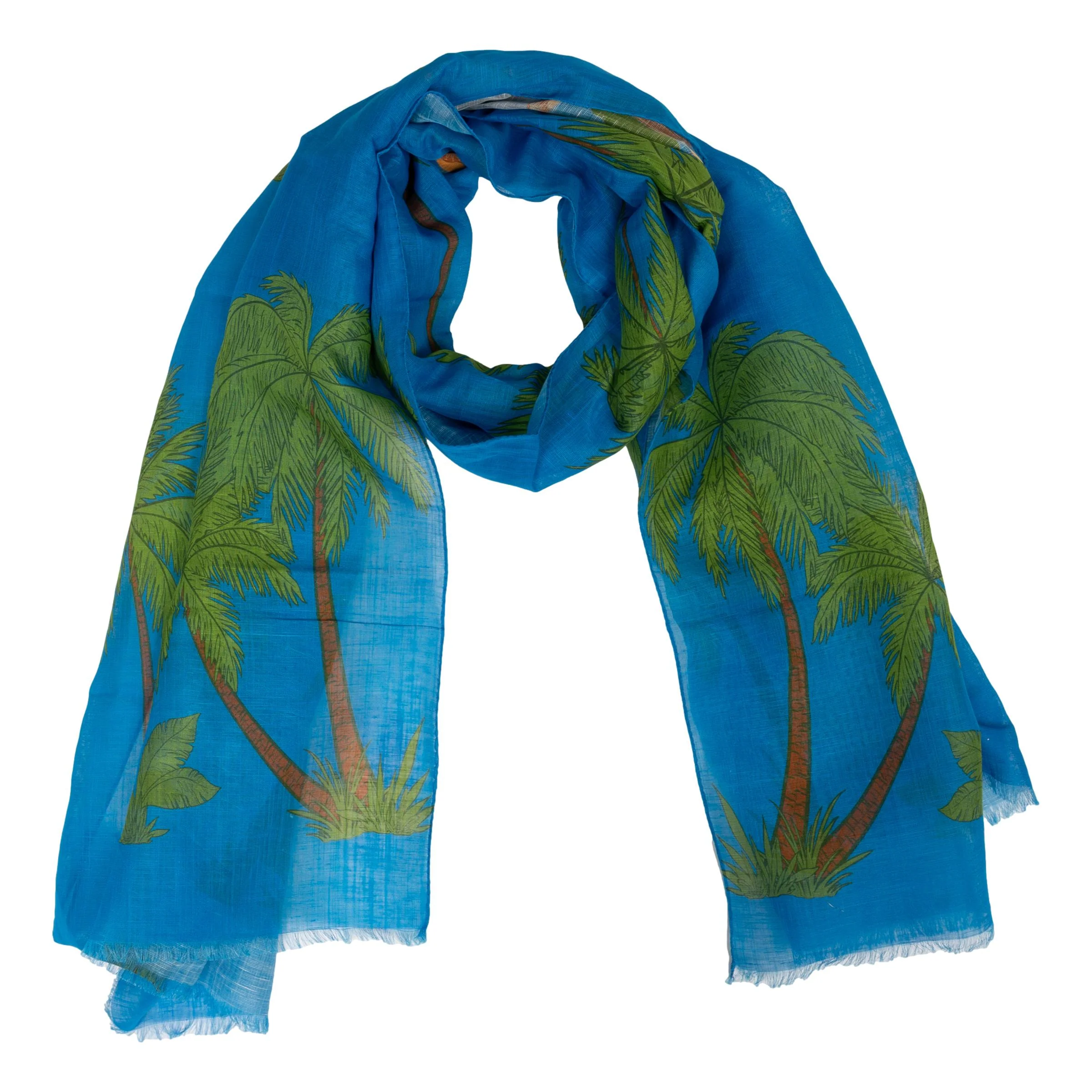 Elephant Cotton and Linen Blend Scarf