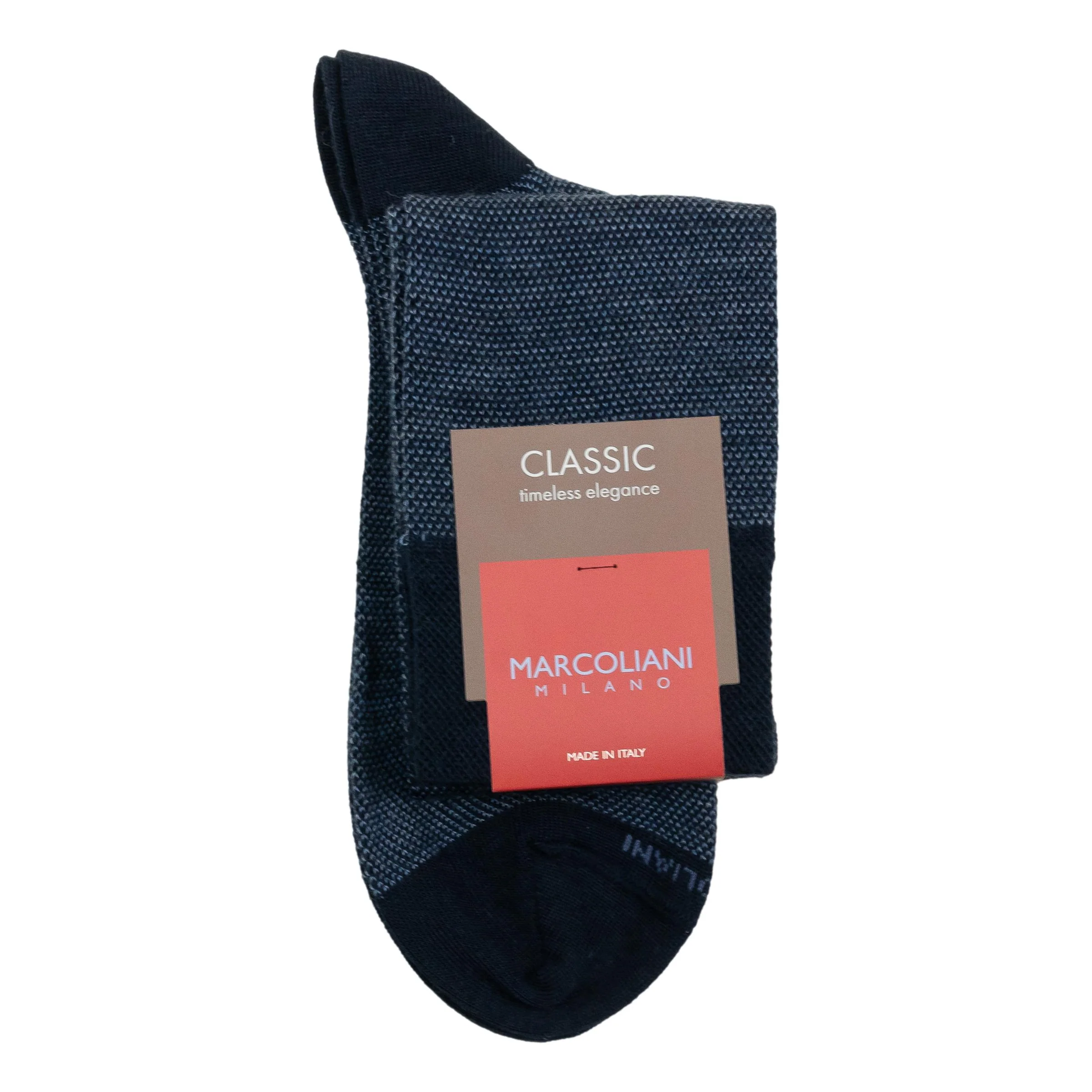 Extrafine Merino Wool Birdseye Over the Calf Dress Socks
