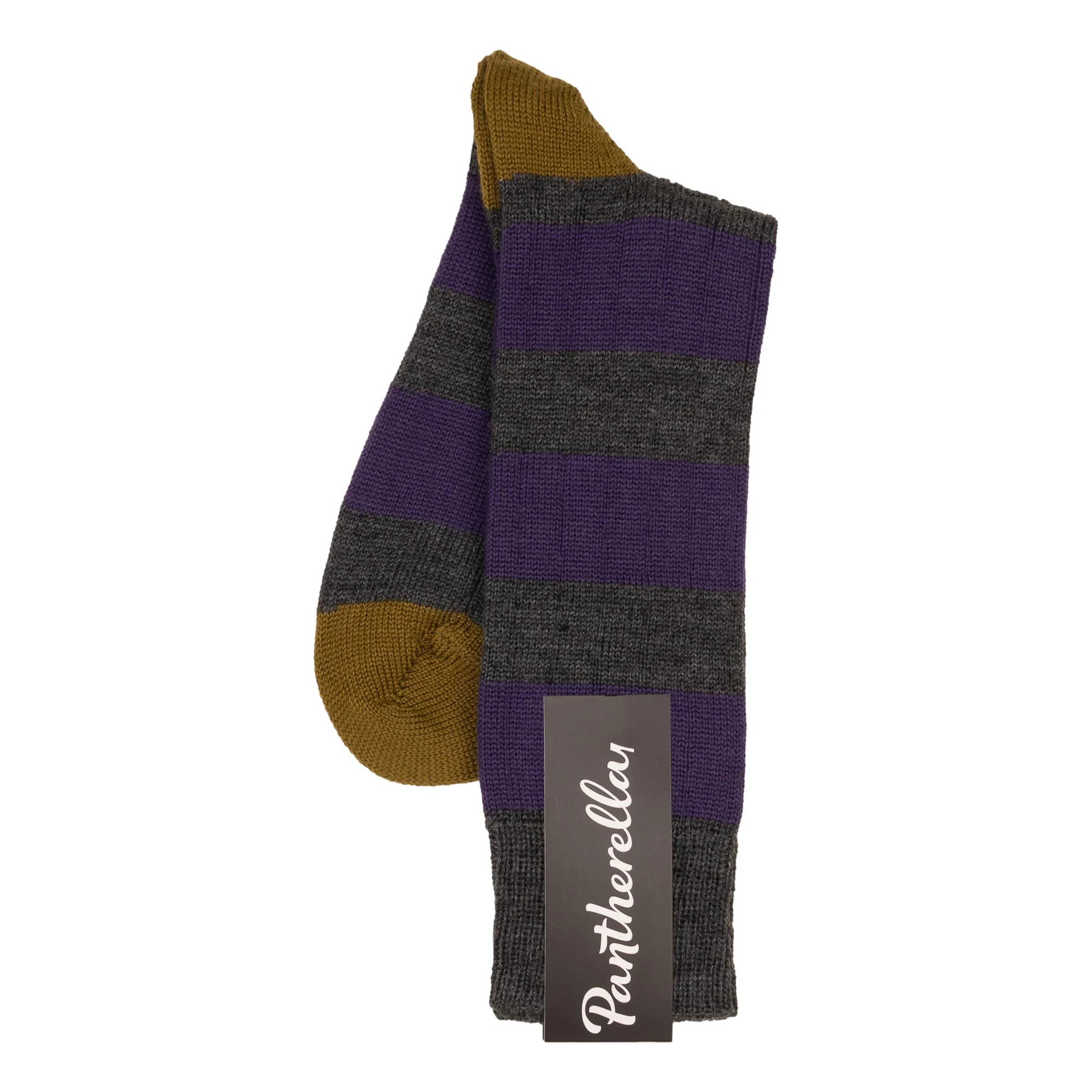Fairford Stripe Wool Mid-Calf Dress Socks - Image 2