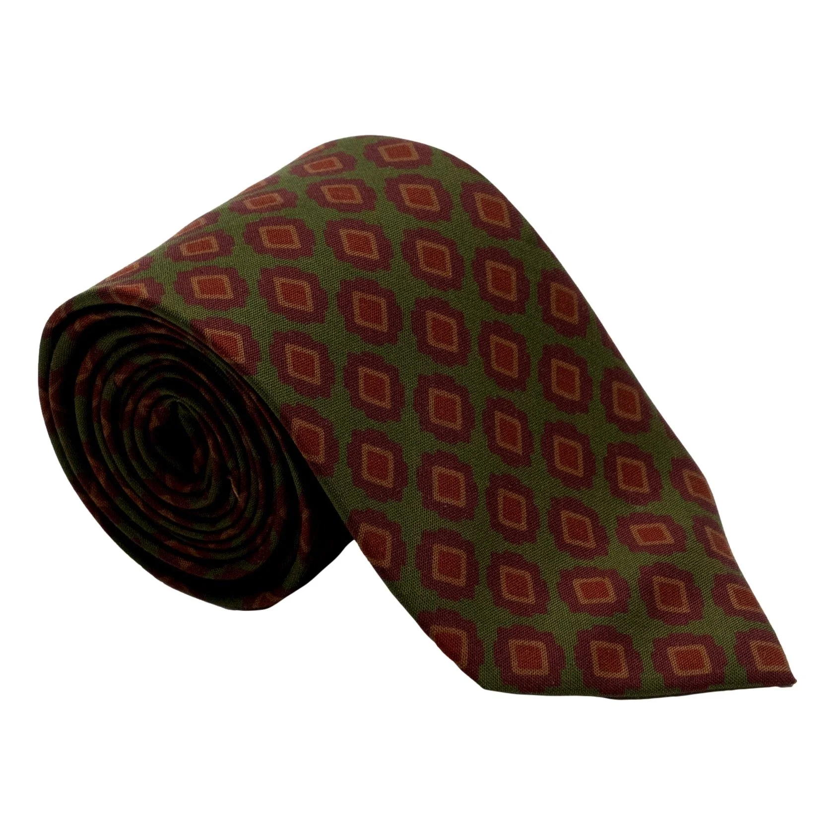 Florencia Shield Motif Silk Tie - Image 2