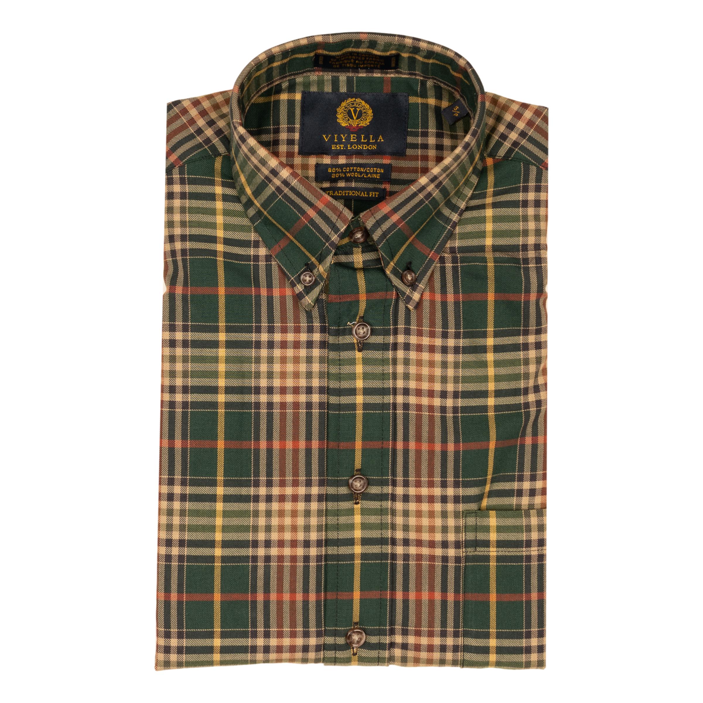 Forest Plaid Viyella Sport Shirt