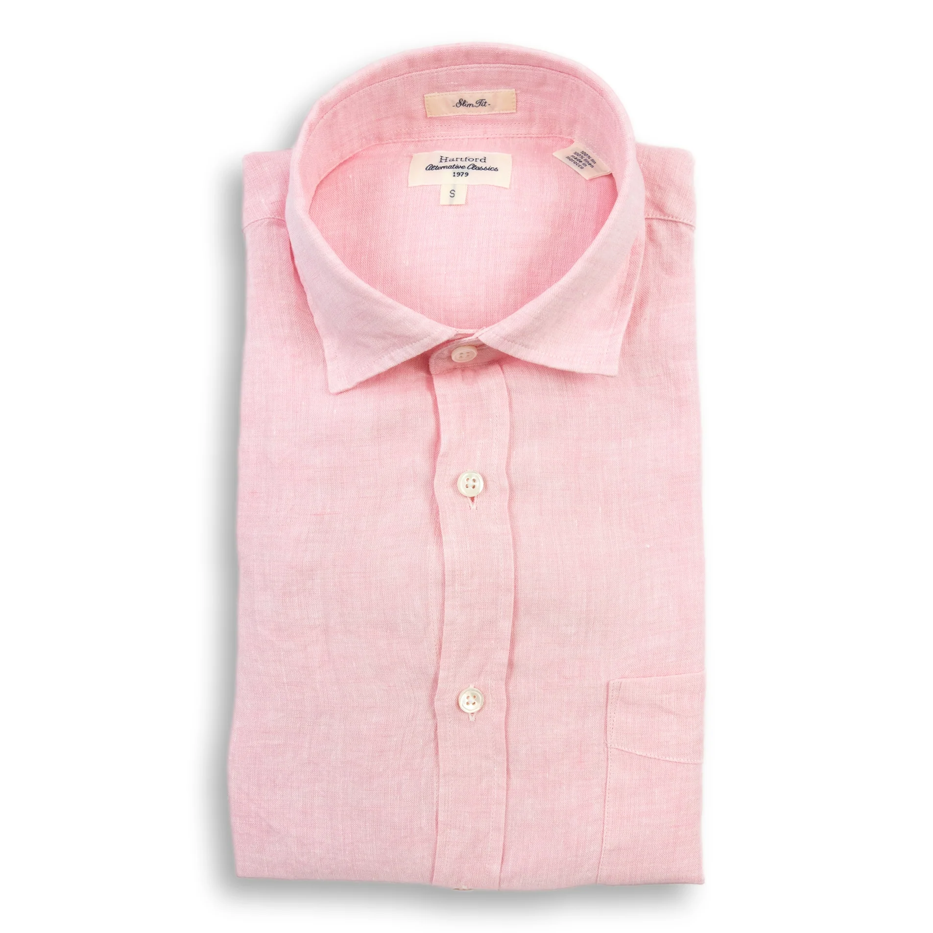 Slim Fit French Linen Sport Shirt - Image 2