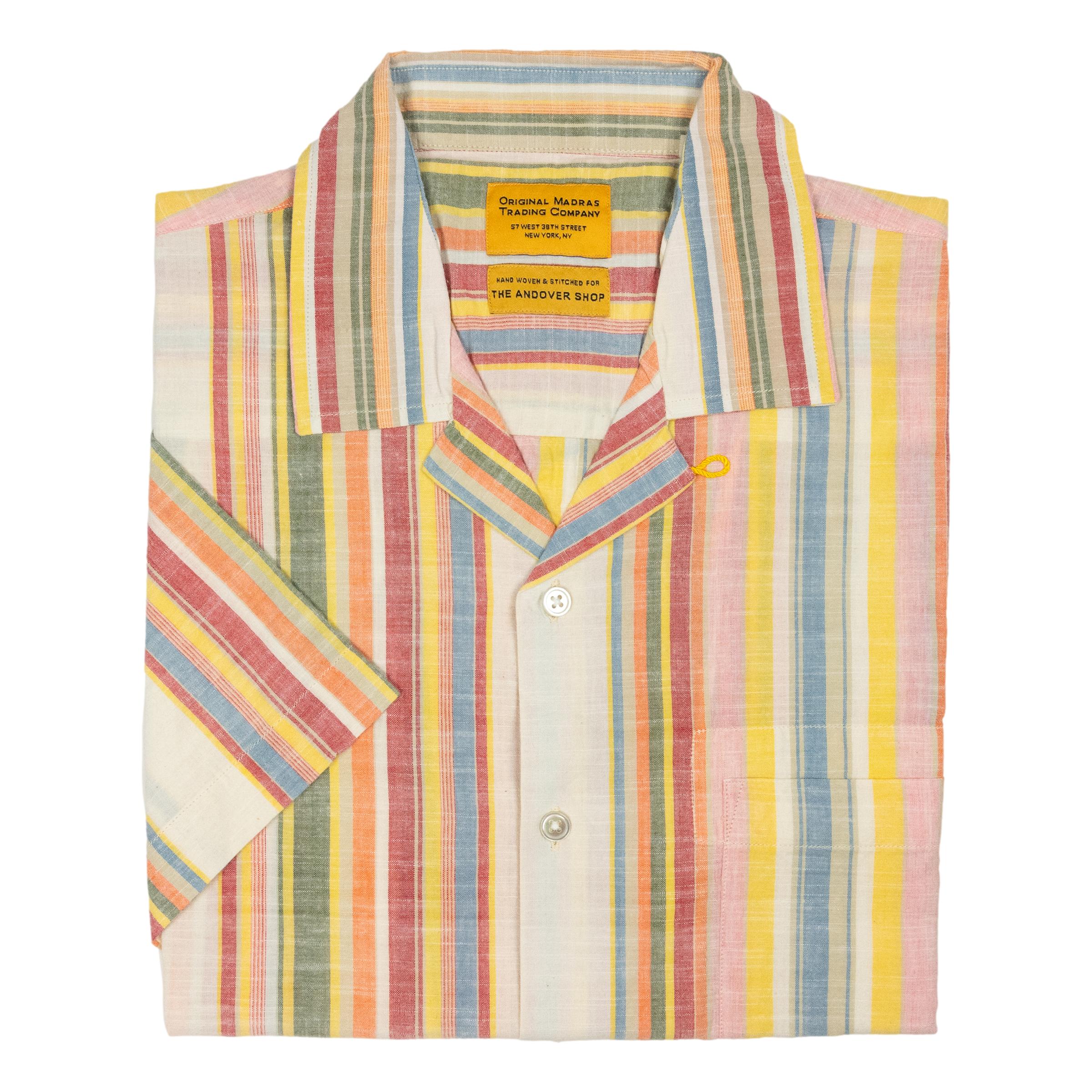 Fun Stripe Cuban Short Sleeve Sport Shirt
