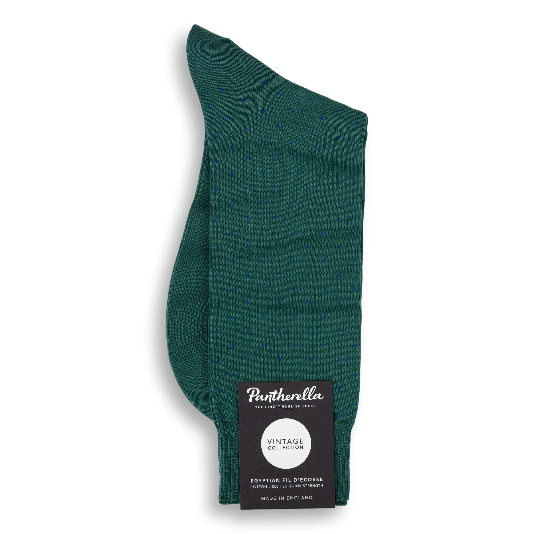 Gadsbury Pin Dot Cotton Mid-Calf Dress Sock - Image 8
